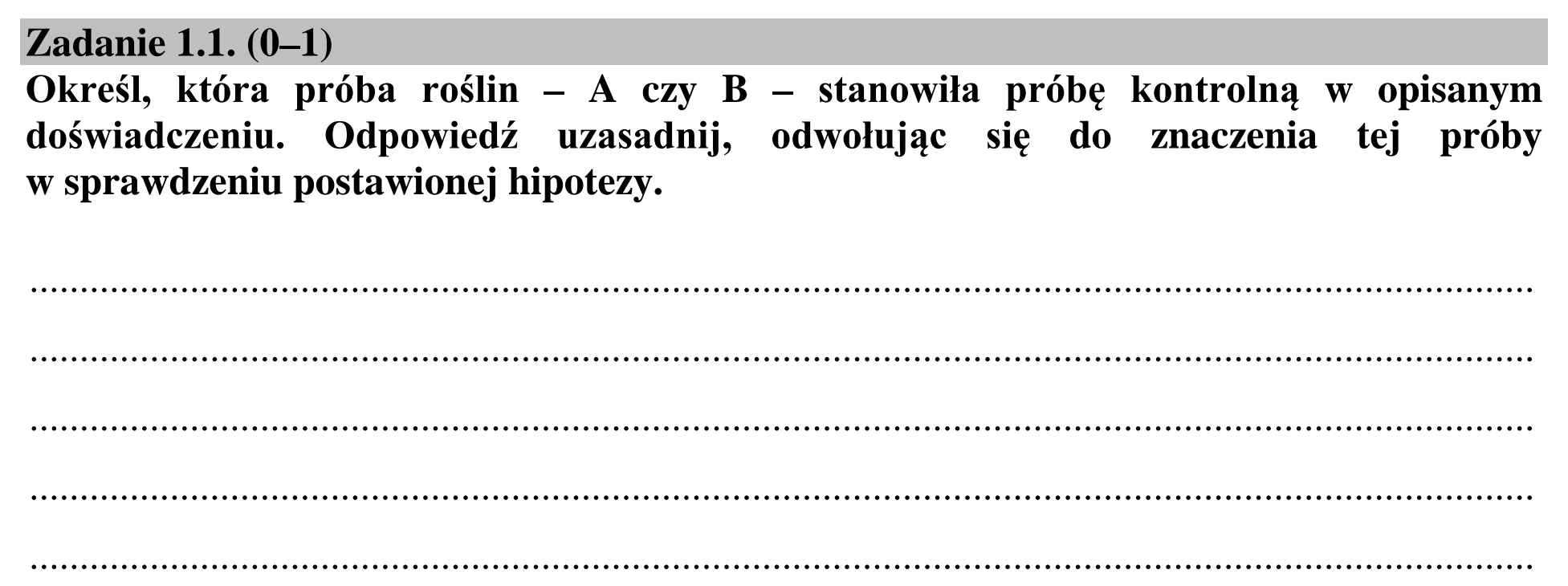 Matura dodatkowa, lipiec 2020, zadanie 1.1