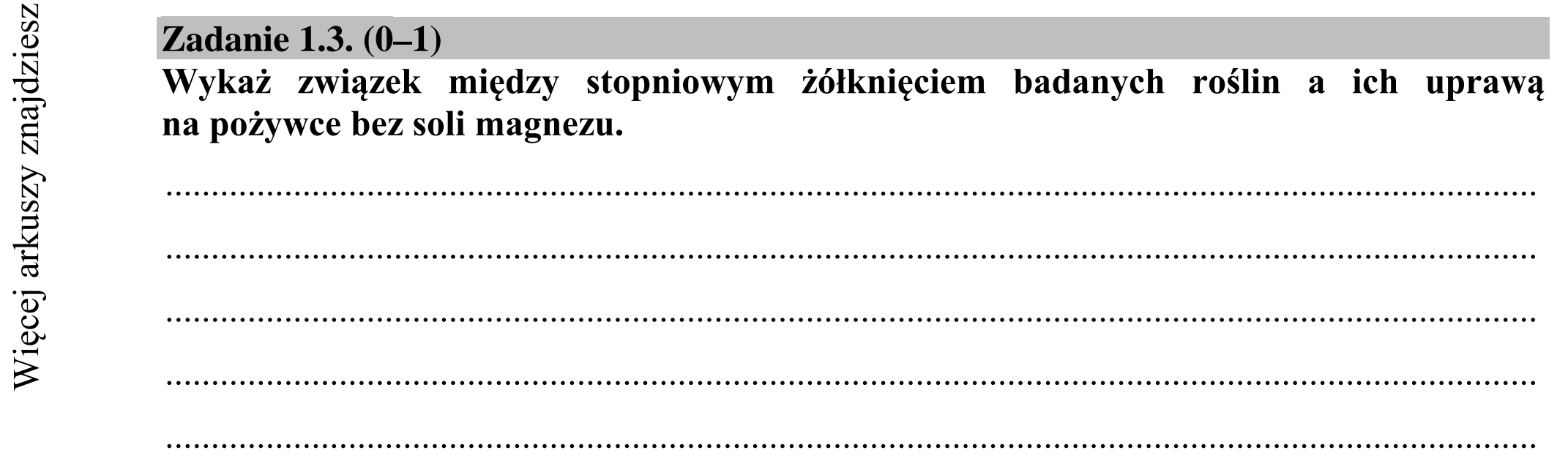 Matura dodatkowa, lipiec 2020, zadanie 1.3