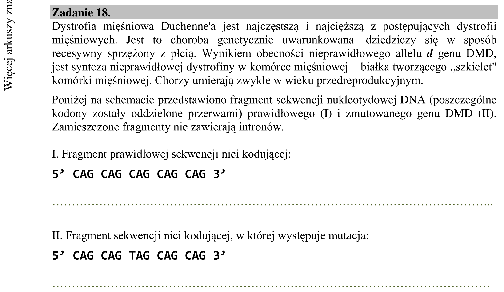 Matura dodatkowa, lipiec 2020, wstęp zadania 18