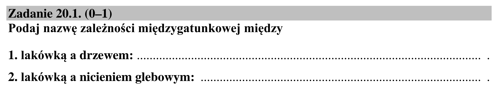 Matura dodatkowa, lipiec 2020, zadanie 20.1