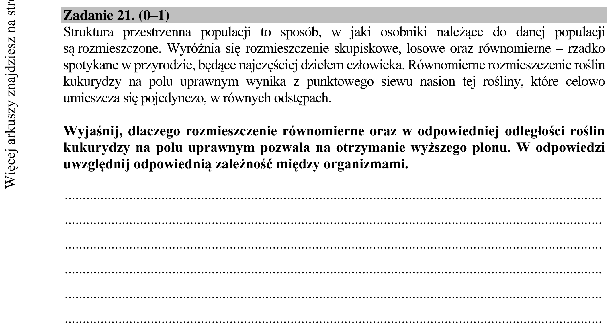 Matura dodatkowa, lipiec 2020, podgląd zadania 21