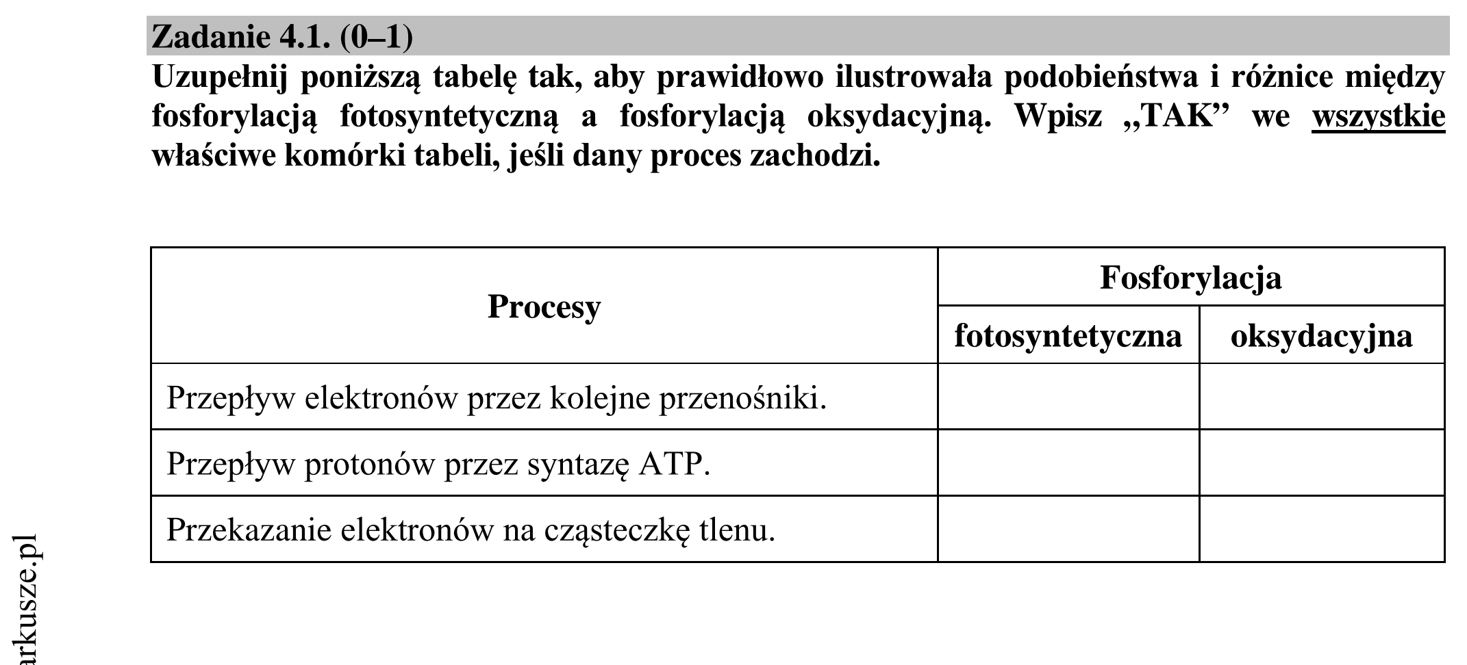 Matura dodatkowa, lipiec 2020, zadanie 4.1