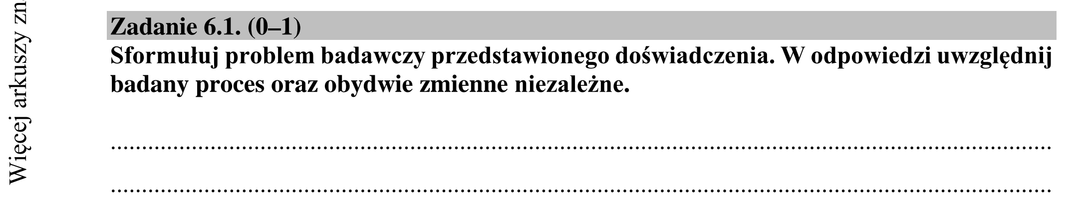 Matura dodatkowa, lipiec 2020, zadanie 6.1