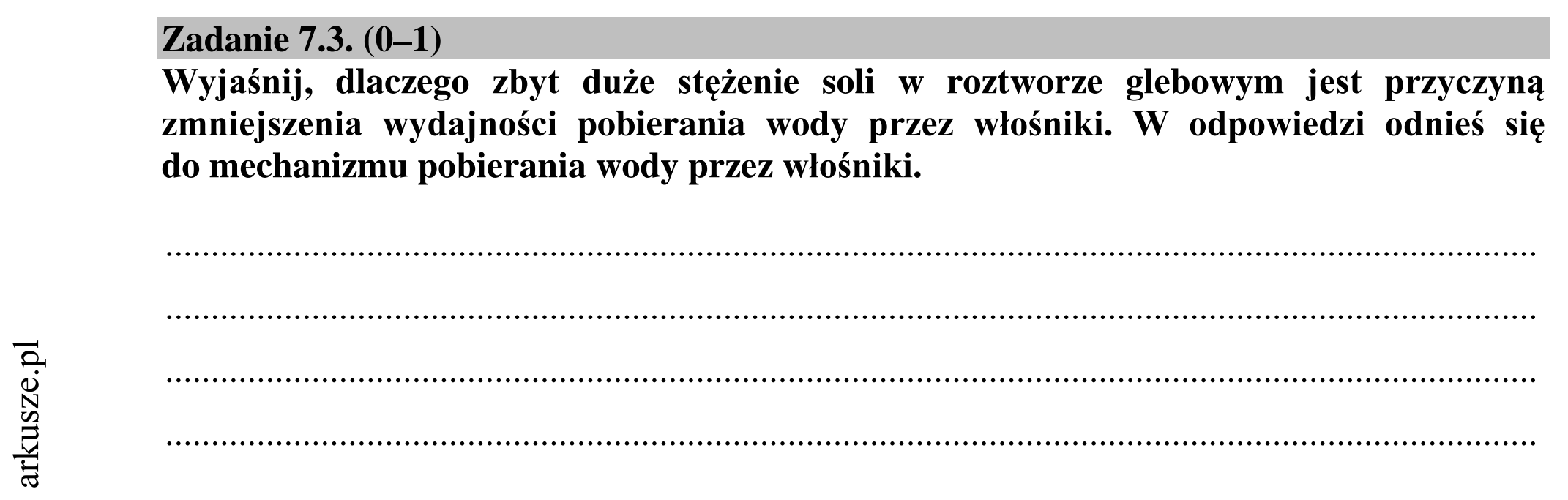 Matura dodatkowa, lipiec 2020, zadanie 7.3