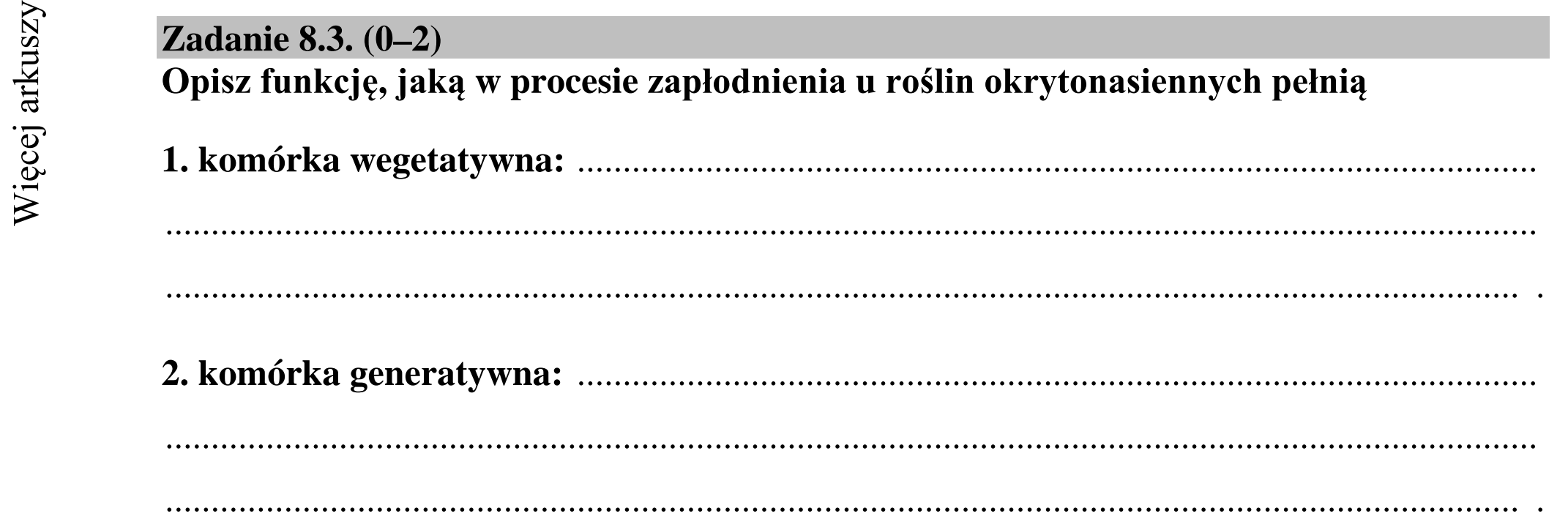Matura dodatkowa, lipiec 2020, zadanie 8.3