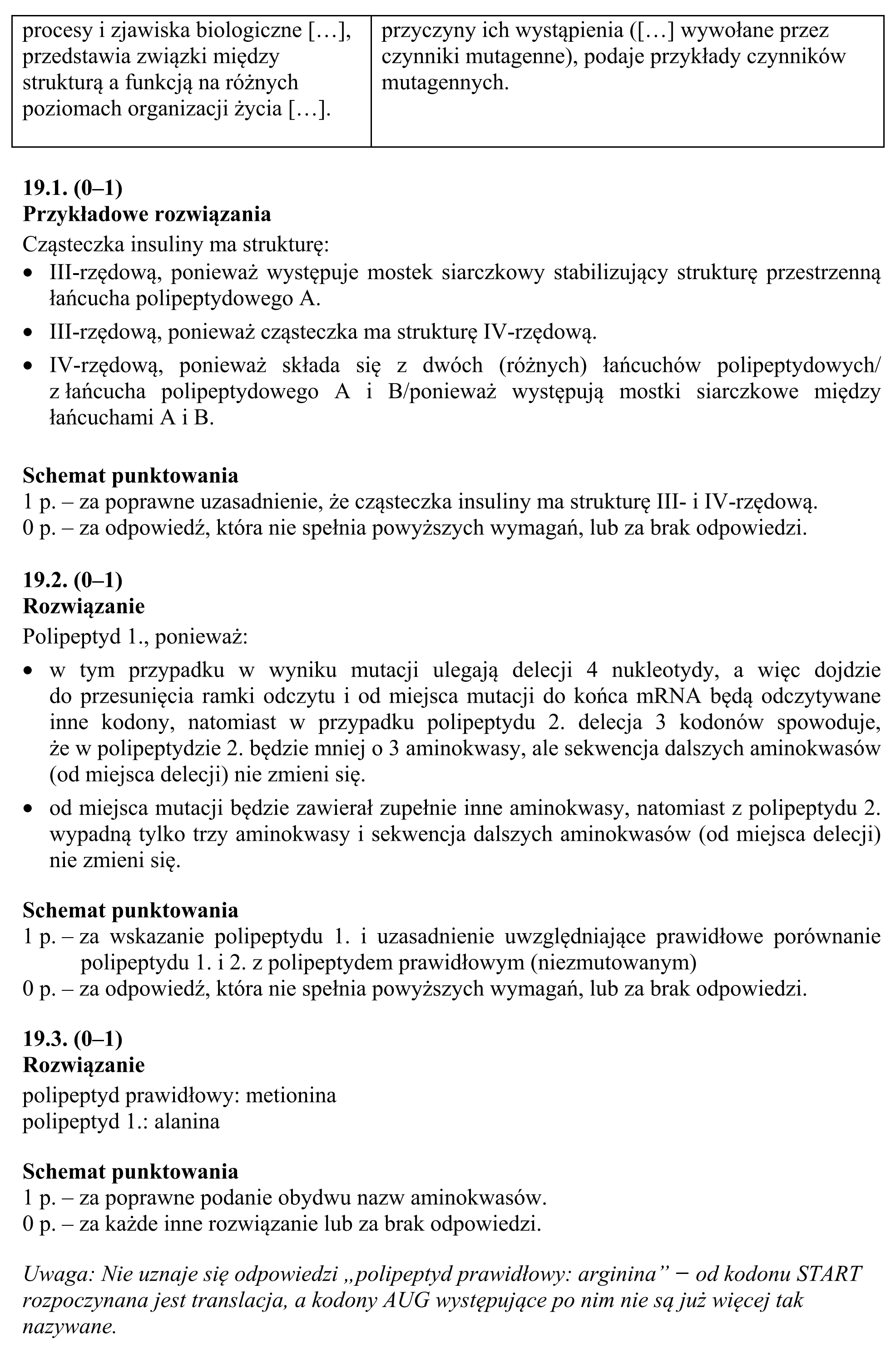 Matura, maj 2015, odpowiedź do zadania 19.1, fragment 2