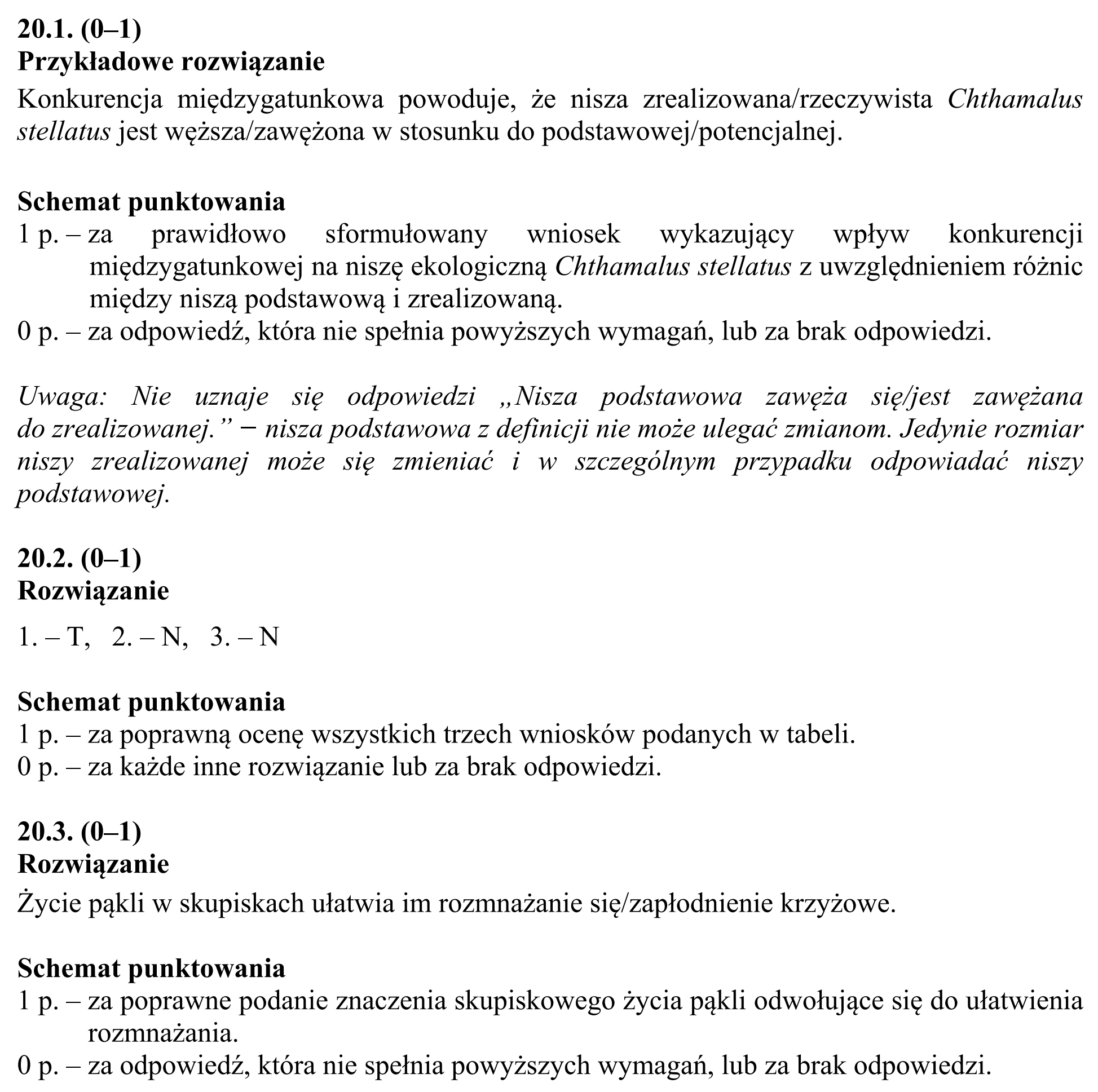 Matura, maj 2015, odpowiedź do zadania 20.1, fragment 2