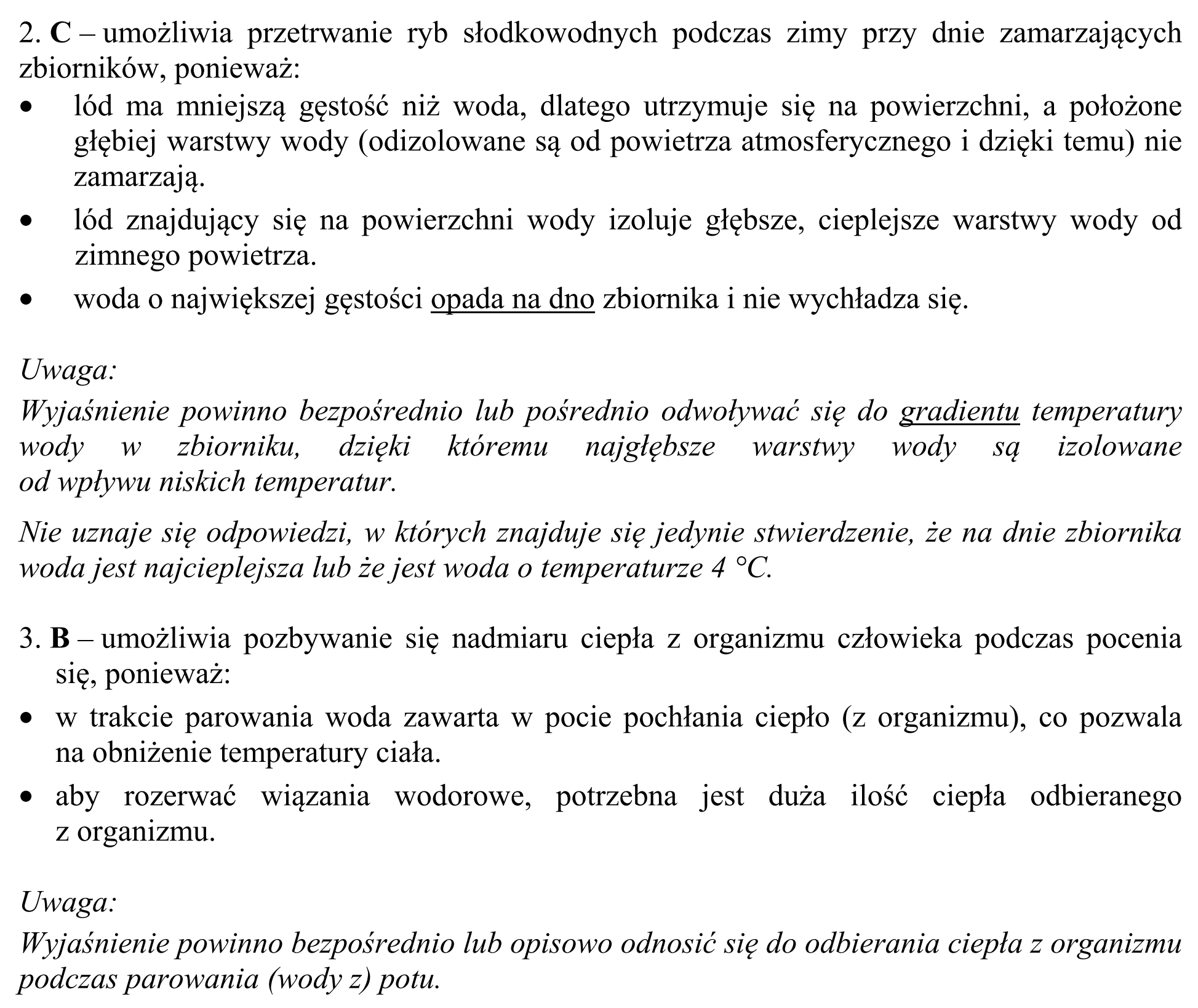 Matura, maj 2016, odpowiedź do zadania 1, fragment 2
