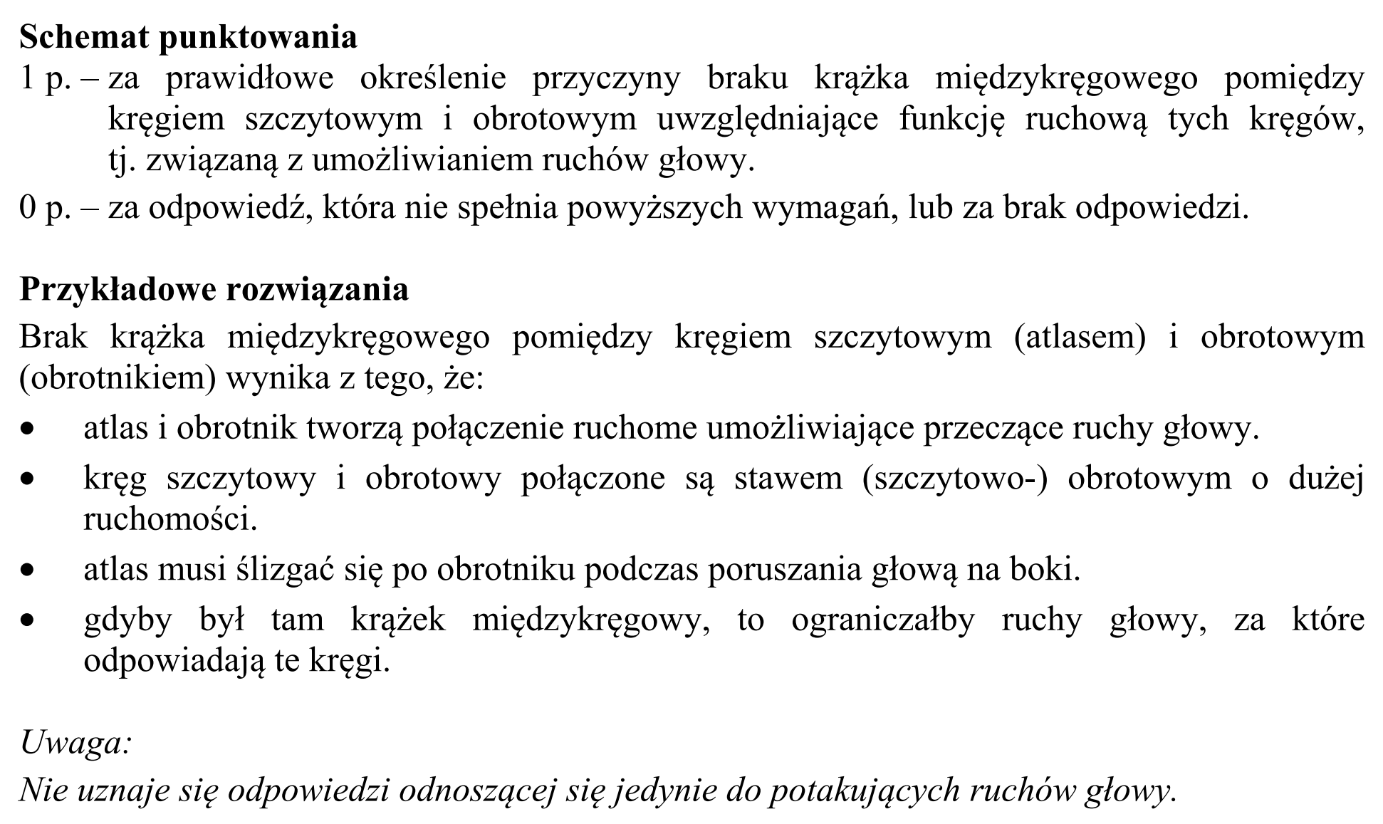 Matura, maj 2016, odpowiedź do zadania 12.1, fragment 2
