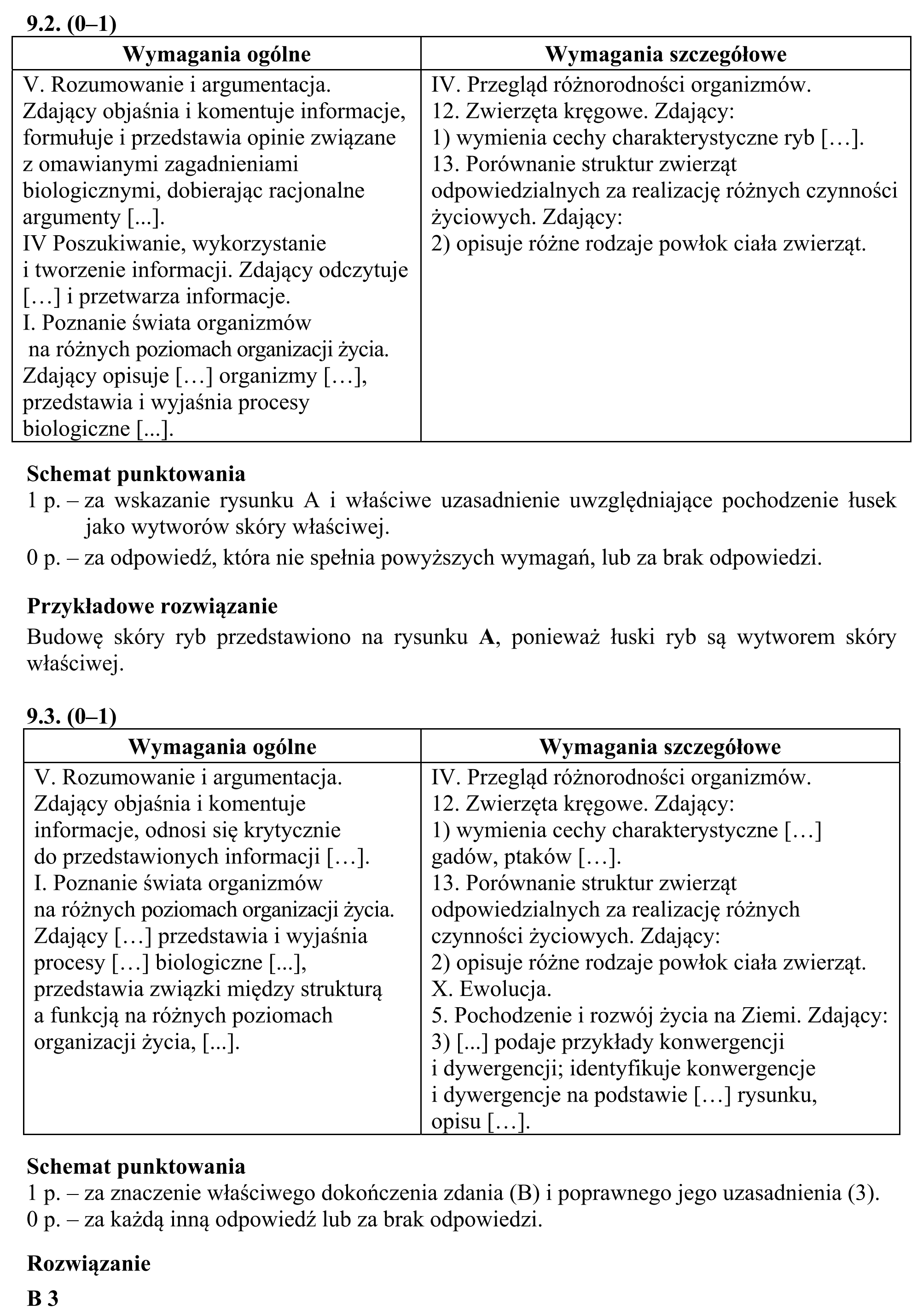 Matura, maj 2016, odpowiedź do zadania 9.1, fragment 2