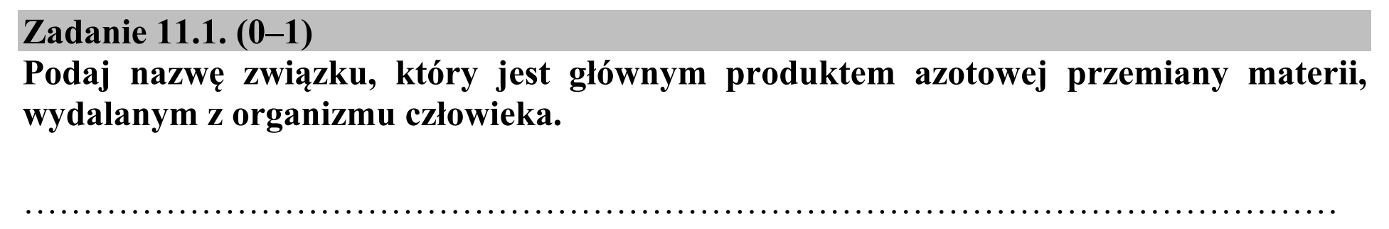 Matura, maj 2016, zadanie 11.1