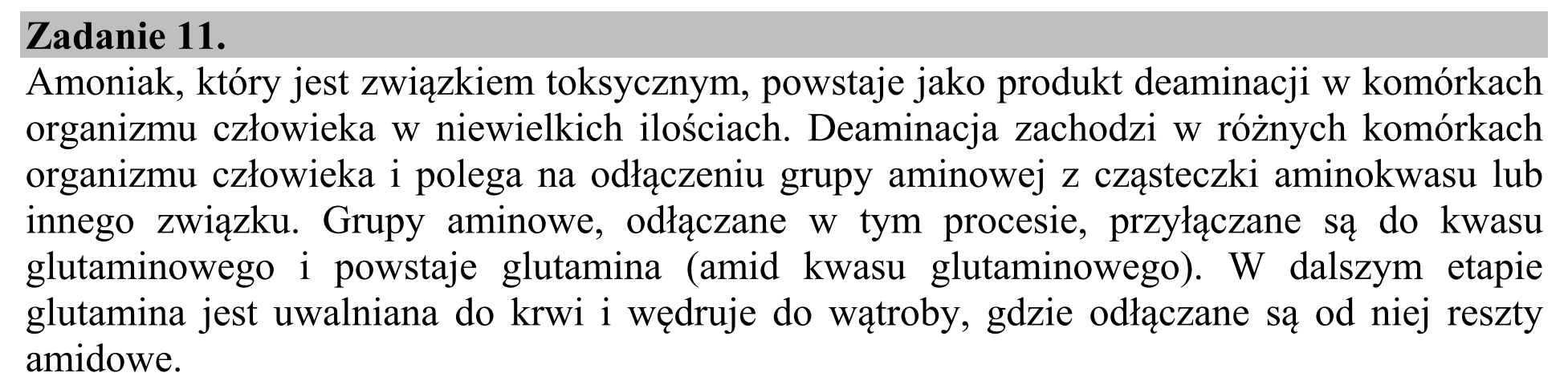 Matura, maj 2016, wstęp zadania 11