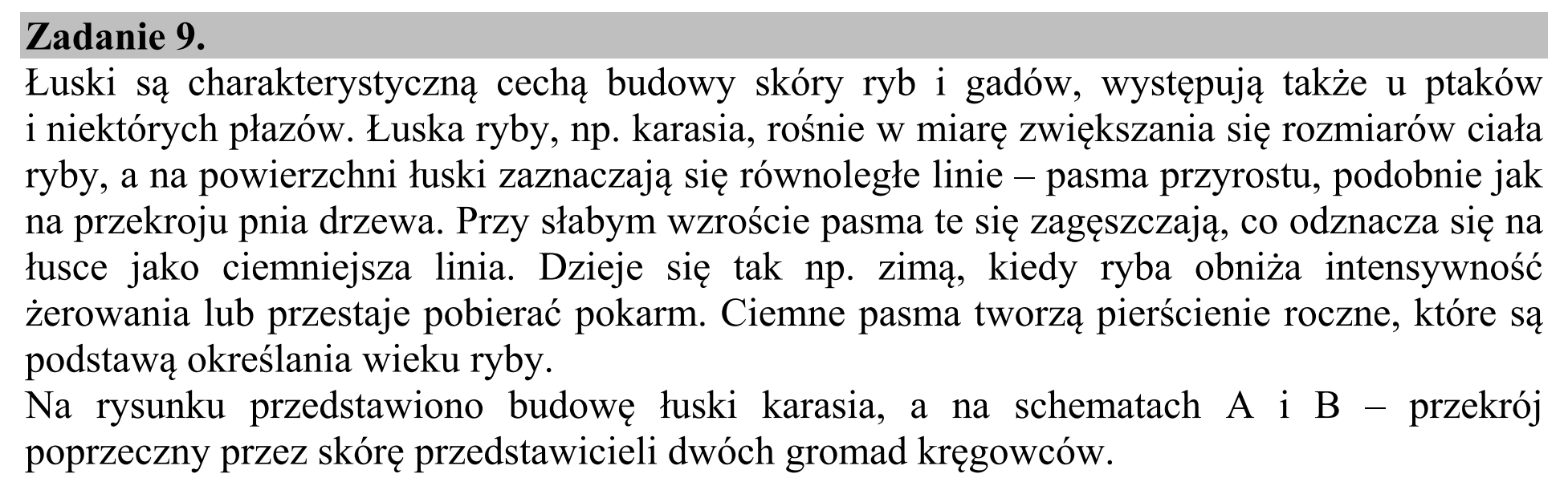 Matura, maj 2016, wstęp zadania 9, fragment 1