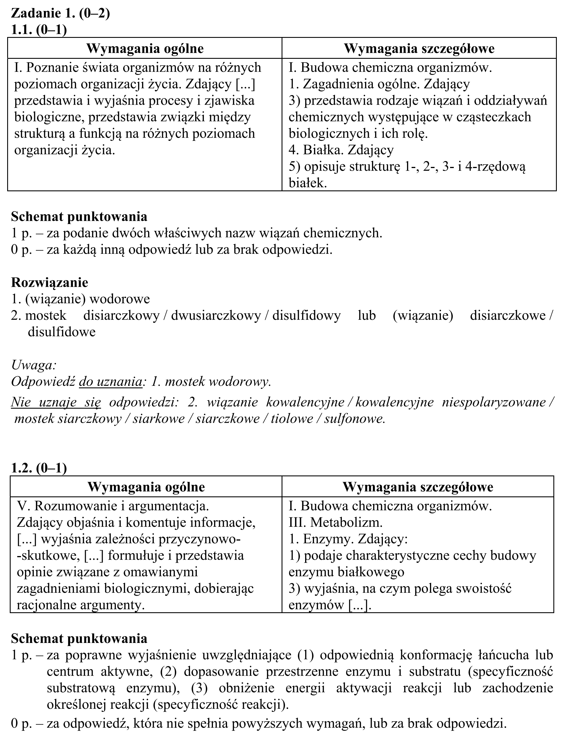 Matura, maj 2017, odpowiedź do zadania 1.1, fragment 1