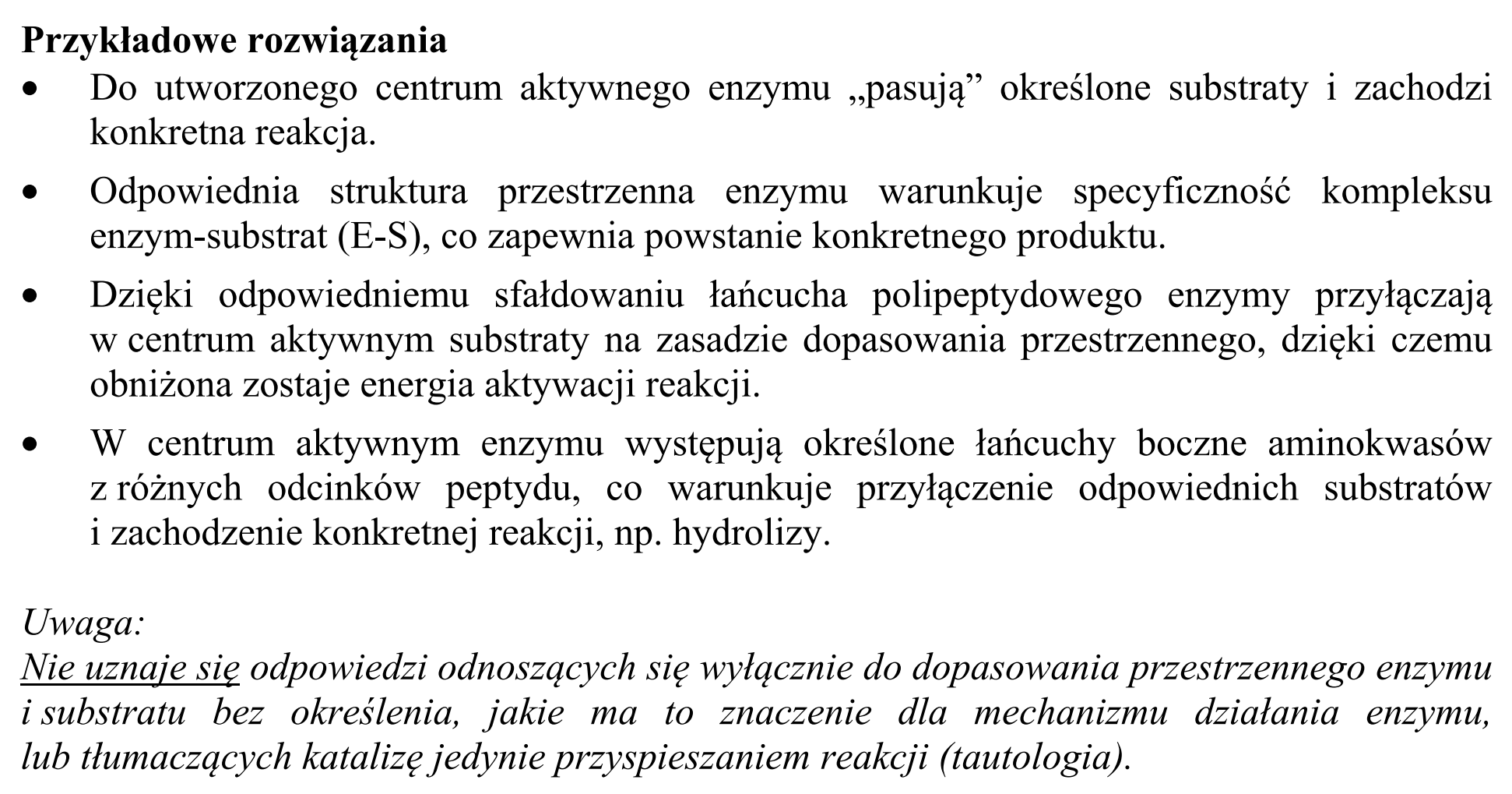 Matura, maj 2017, odpowiedź do zadania 1.1, fragment 2
