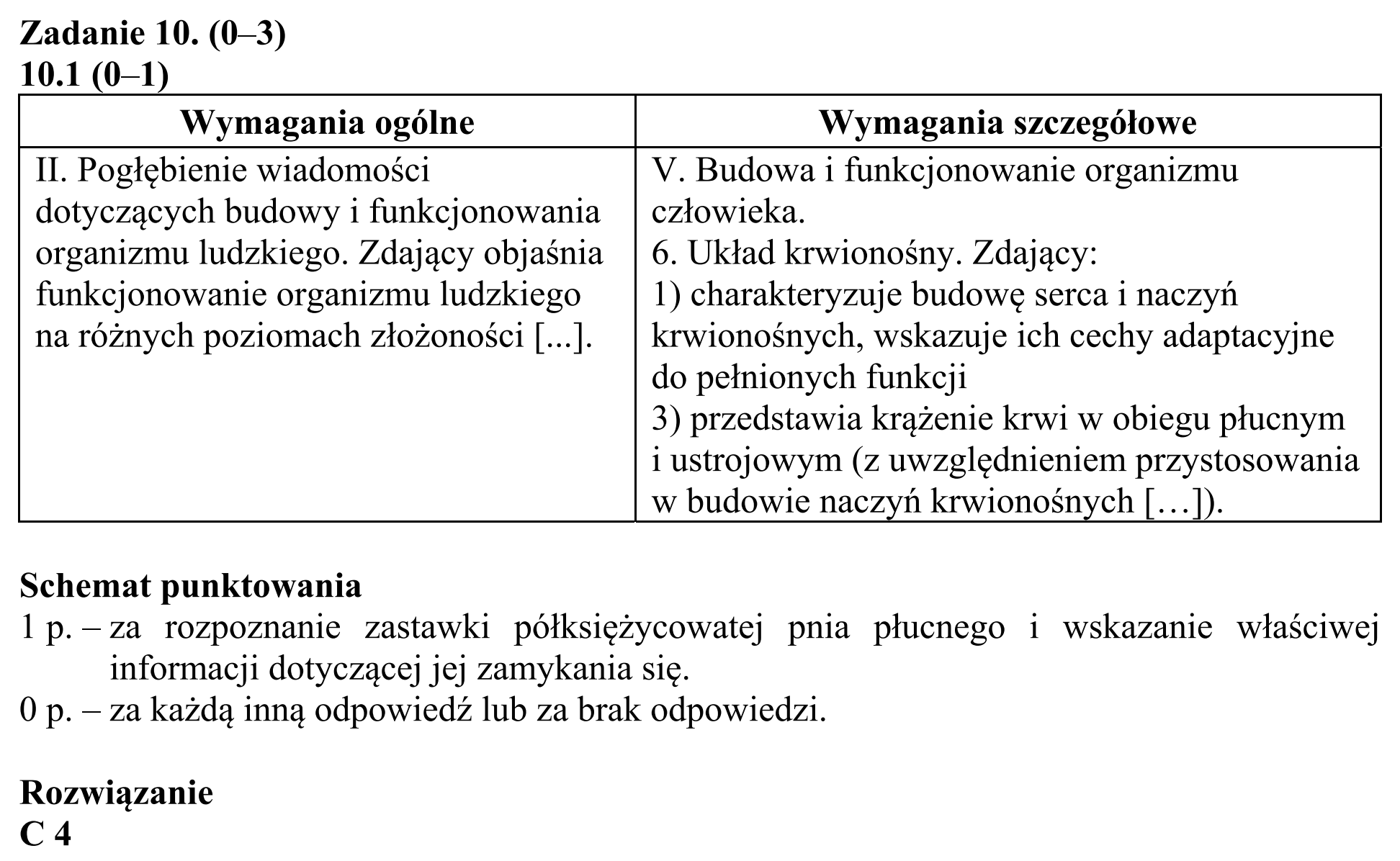 Matura, maj 2017, odpowiedź do zadania 10.1, fragment 1