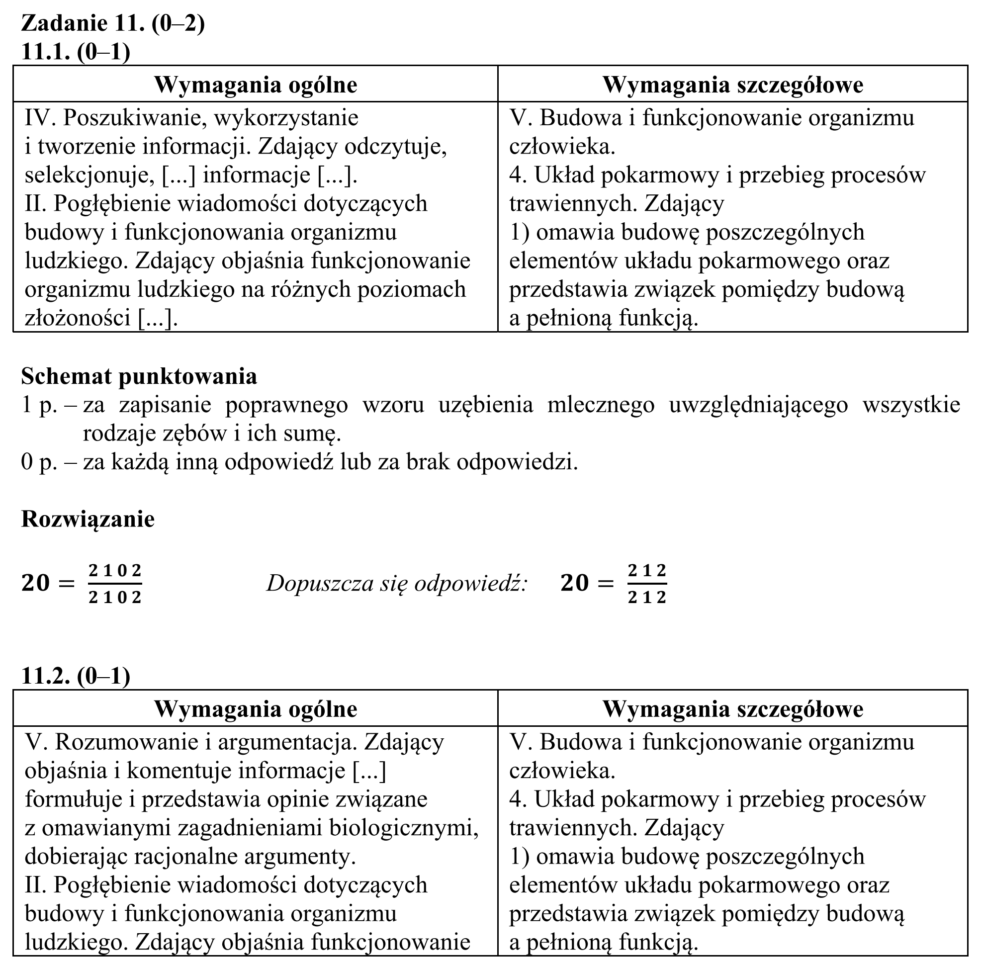 Matura, maj 2017, odpowiedź do zadania 11.1, fragment 1