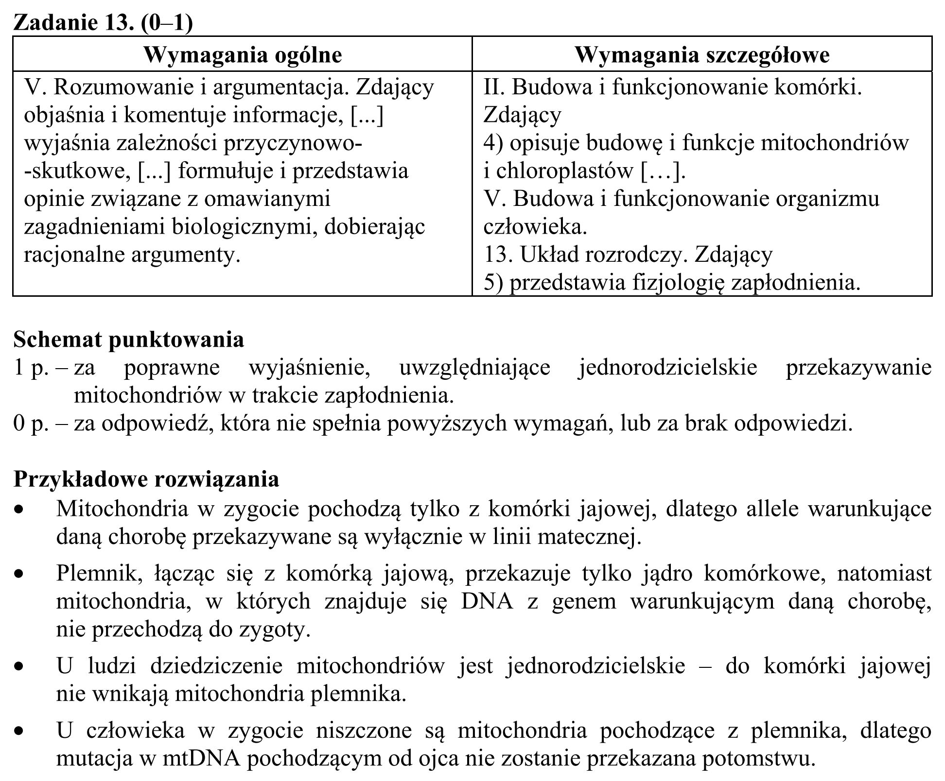 Matura, maj 2017, odpowiedź do zadania 13