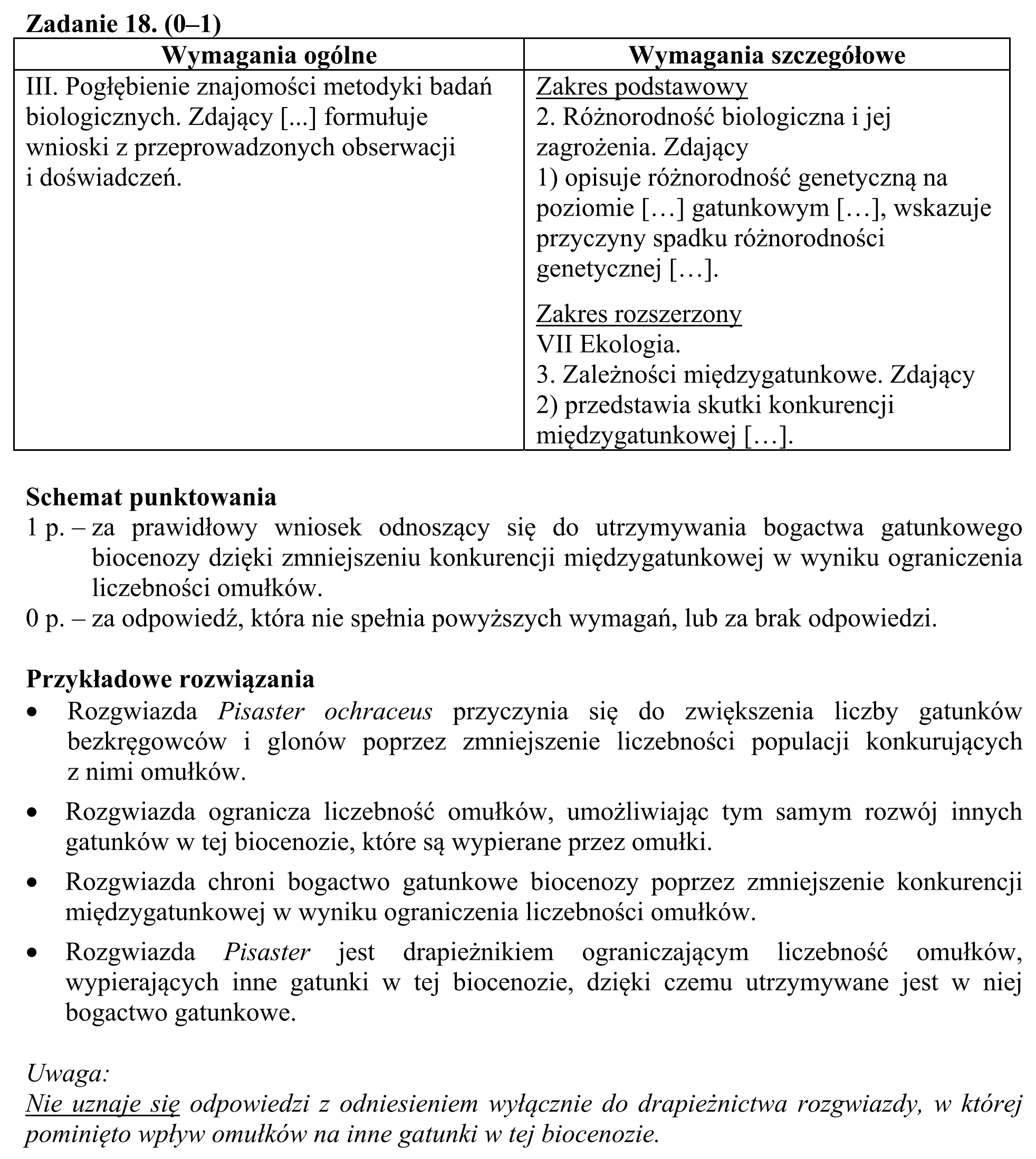 Matura, maj 2017, odpowiedź do zadania 18