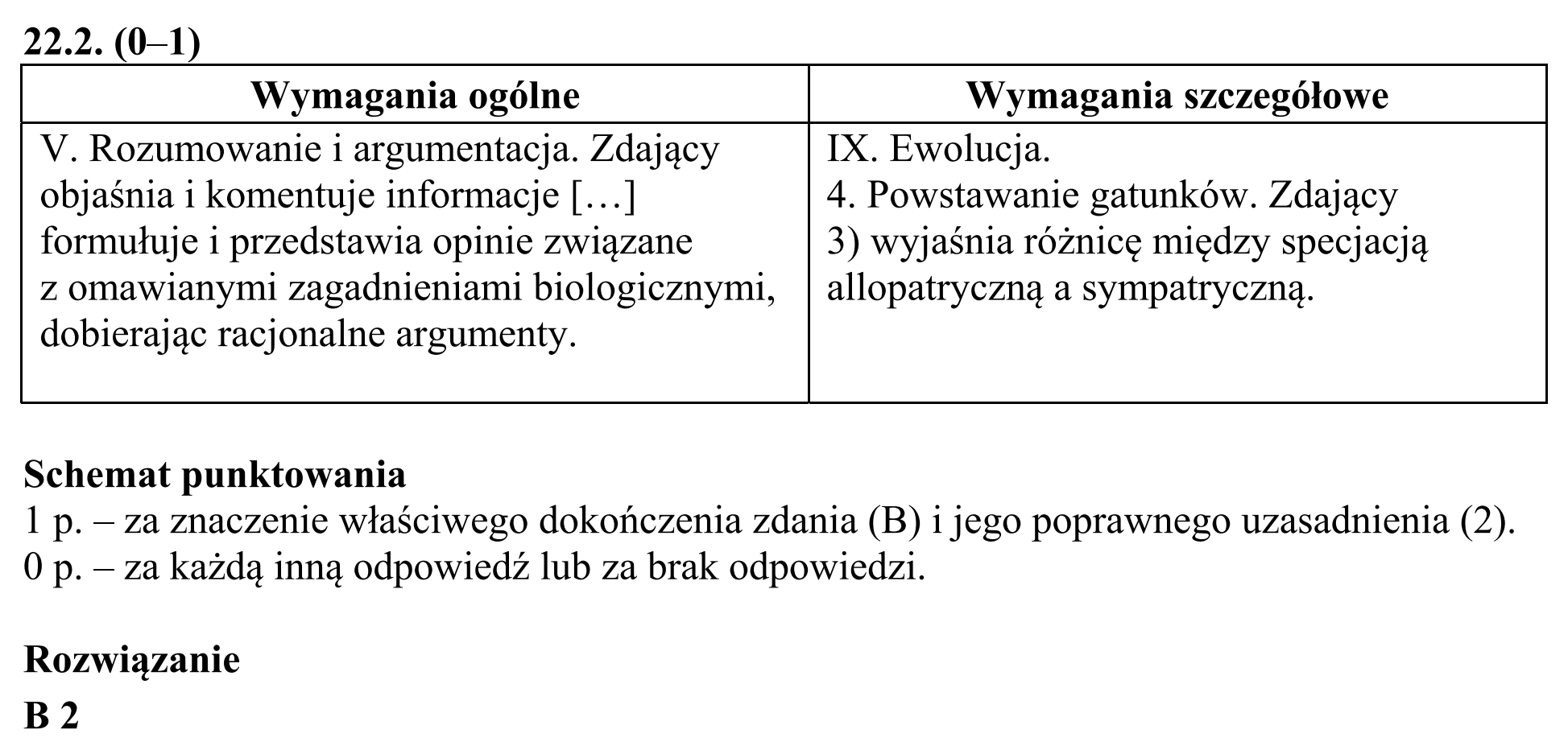 Matura, maj 2017, odpowiedź do zadania 22.1, fragment 2