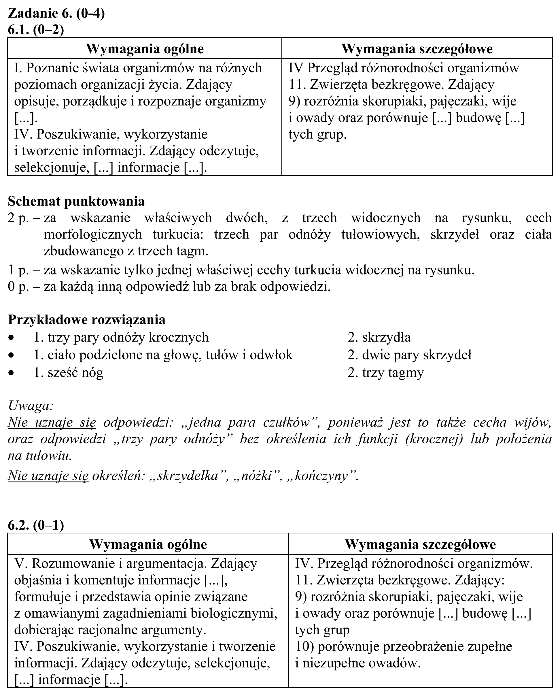Matura, maj 2017, odpowiedź do zadania 6.1, fragment 1