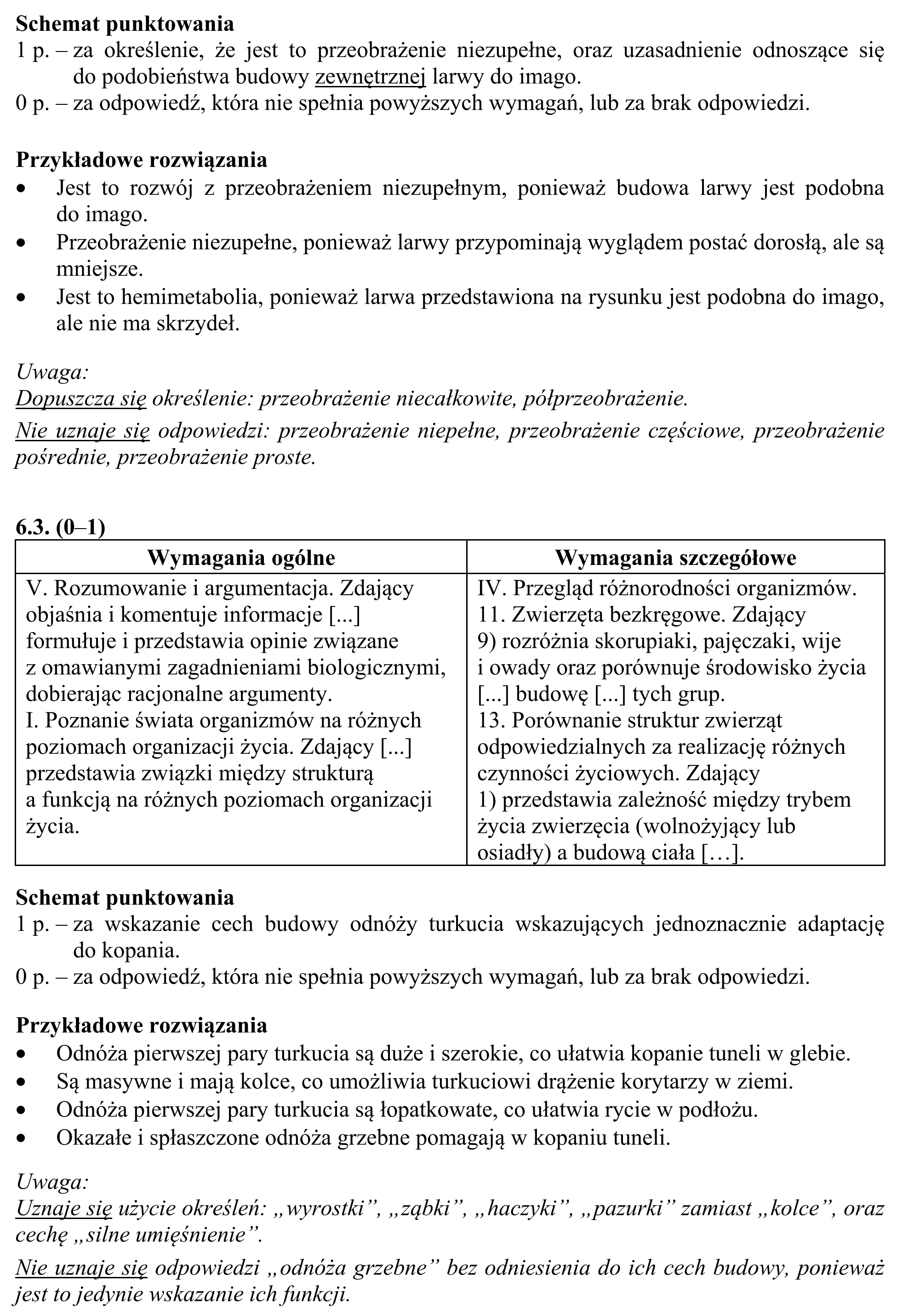 Matura, maj 2017, odpowiedź do zadania 6.1, fragment 2