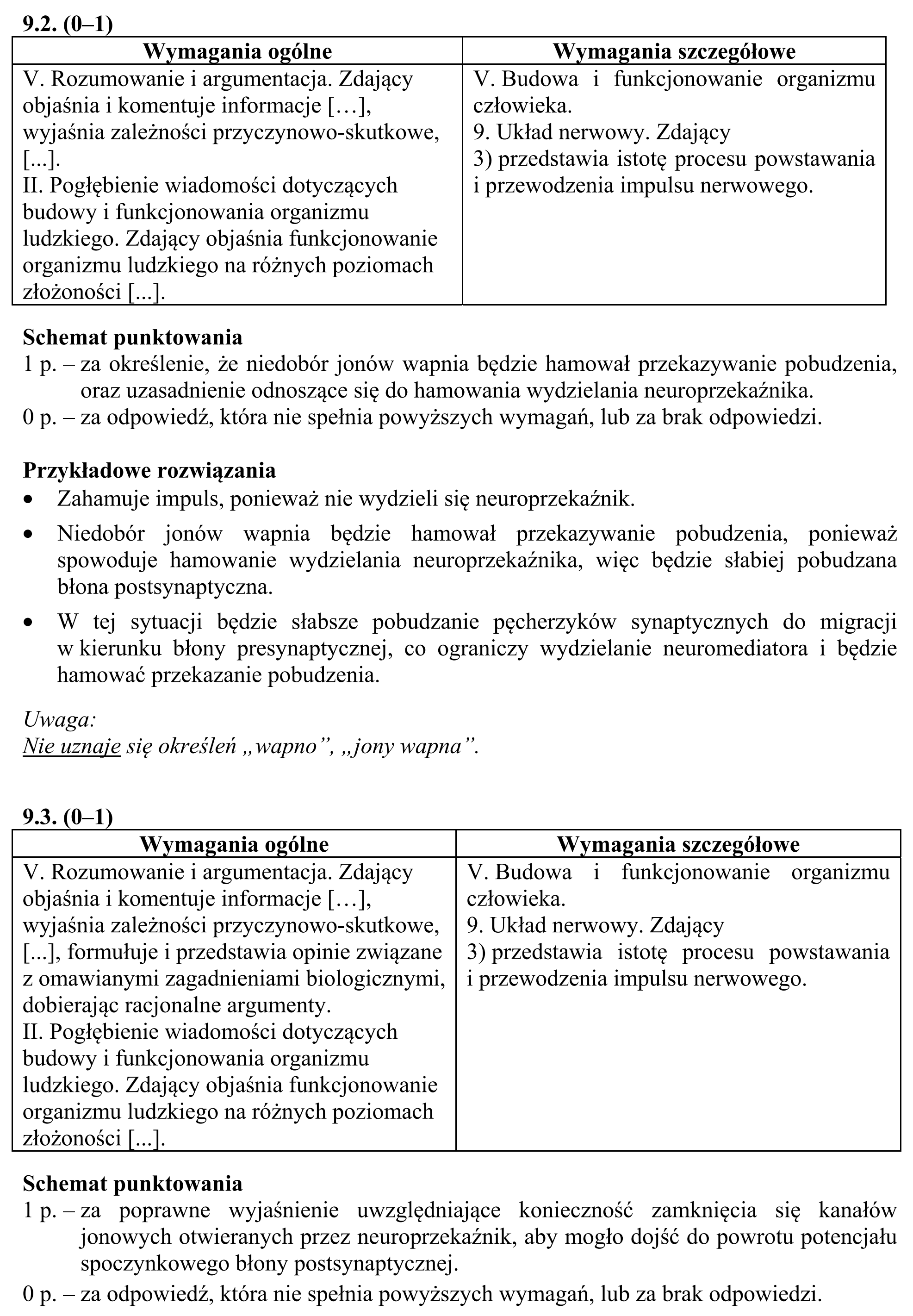Matura, maj 2017, odpowiedź do zadania 9.1, fragment 2