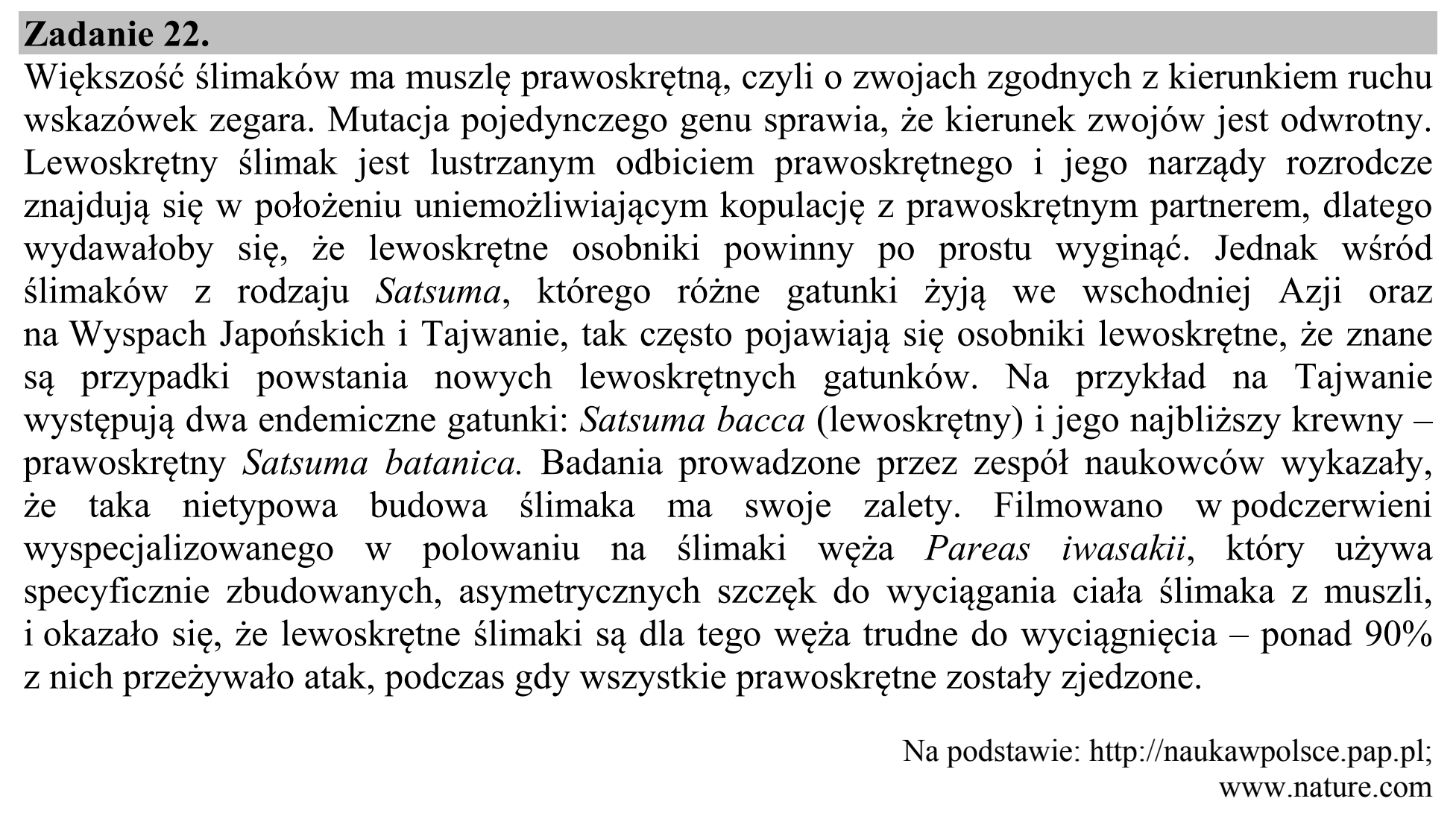 Matura, maj 2017, wstęp zadania 22