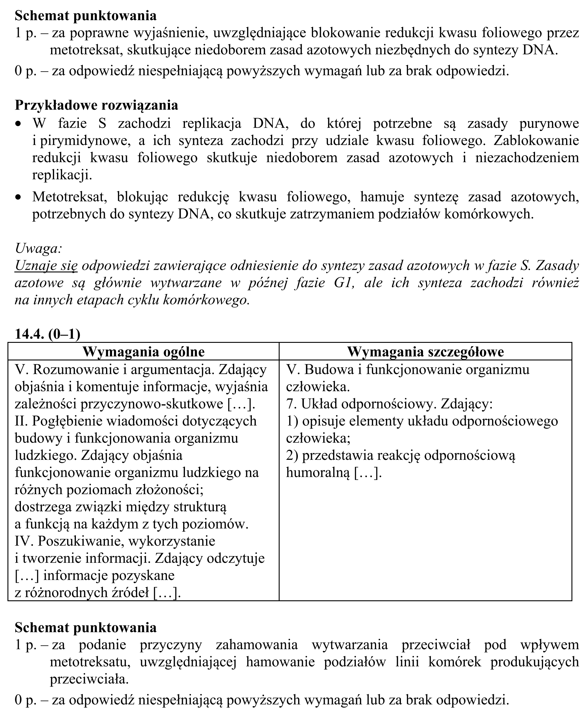 Matura, maj 2018, odpowiedź do zadania 14.1, fragment 3