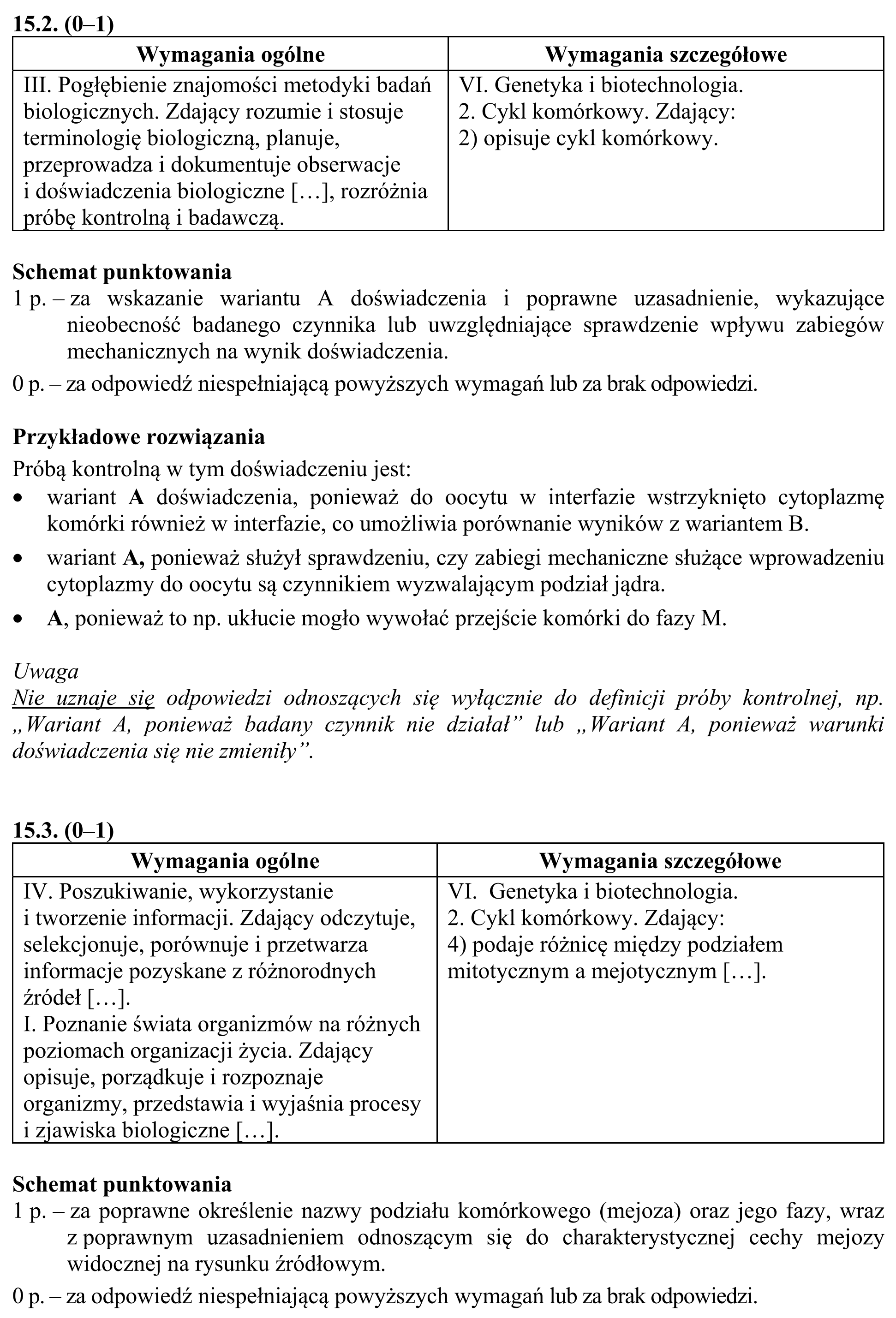 Matura, maj 2018, odpowiedź do zadania 15.1, fragment 2