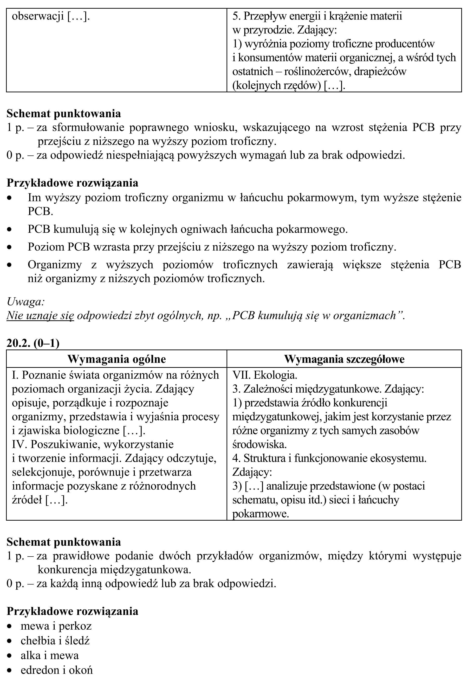 Matura, maj 2018, odpowiedź do zadania 20.1, fragment 2
