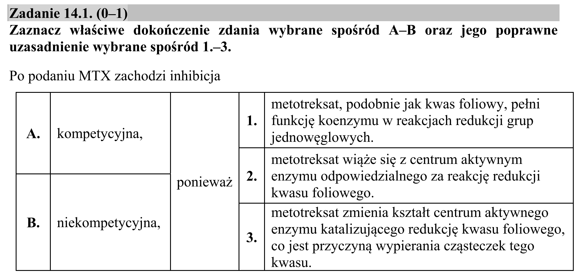 Matura, maj 2018, zadanie 14.1