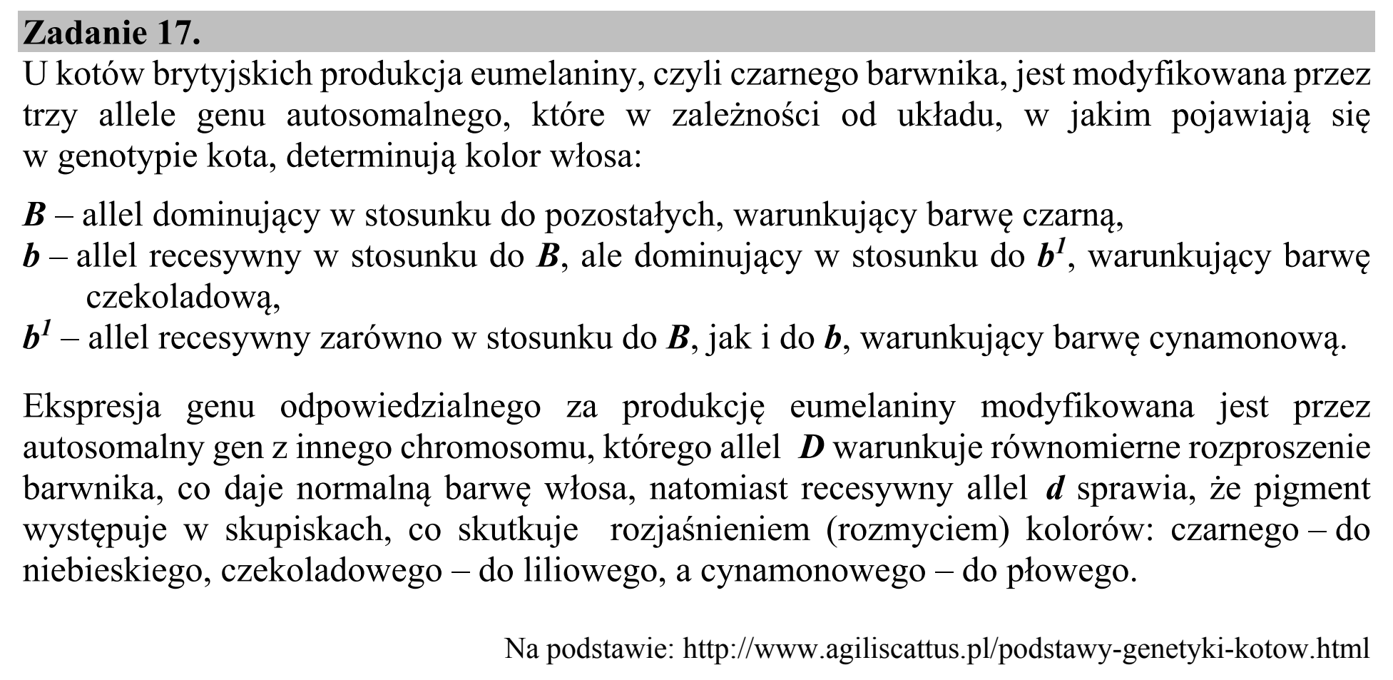 Matura, maj 2018, wstęp zadania 17