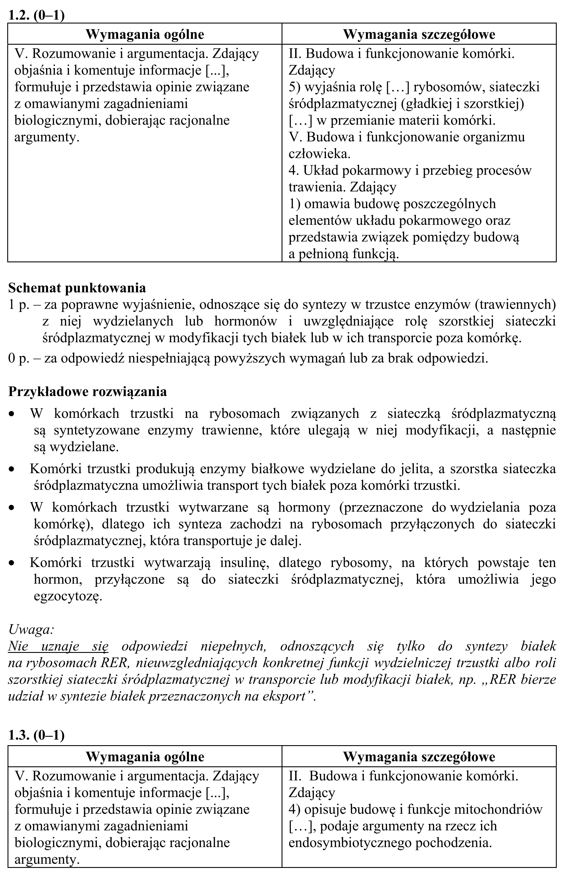 Matura, maj 2019, odpowiedź do zadania 1.1, fragment 2