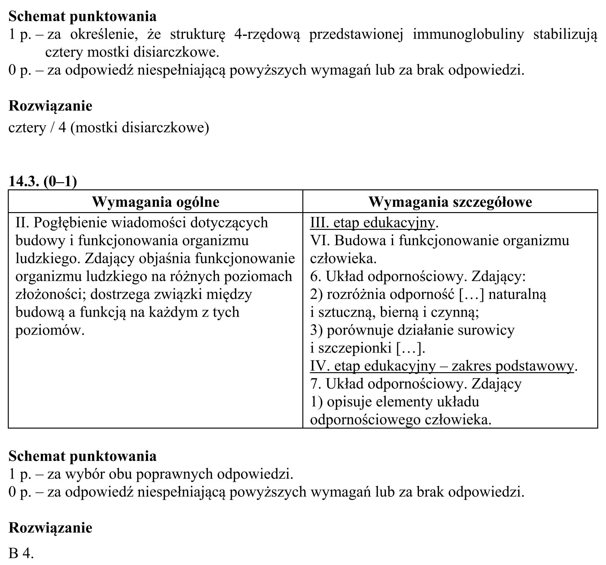 Matura, maj 2019, odpowiedź do zadania 14.1, fragment 2