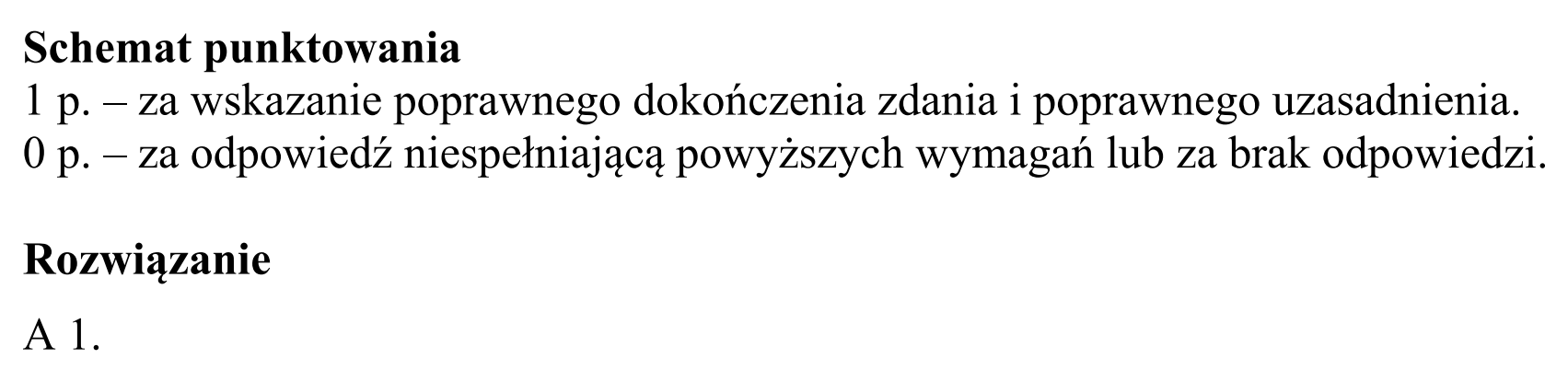 Matura, maj 2019, odpowiedź do zadania 22.1, fragment 3