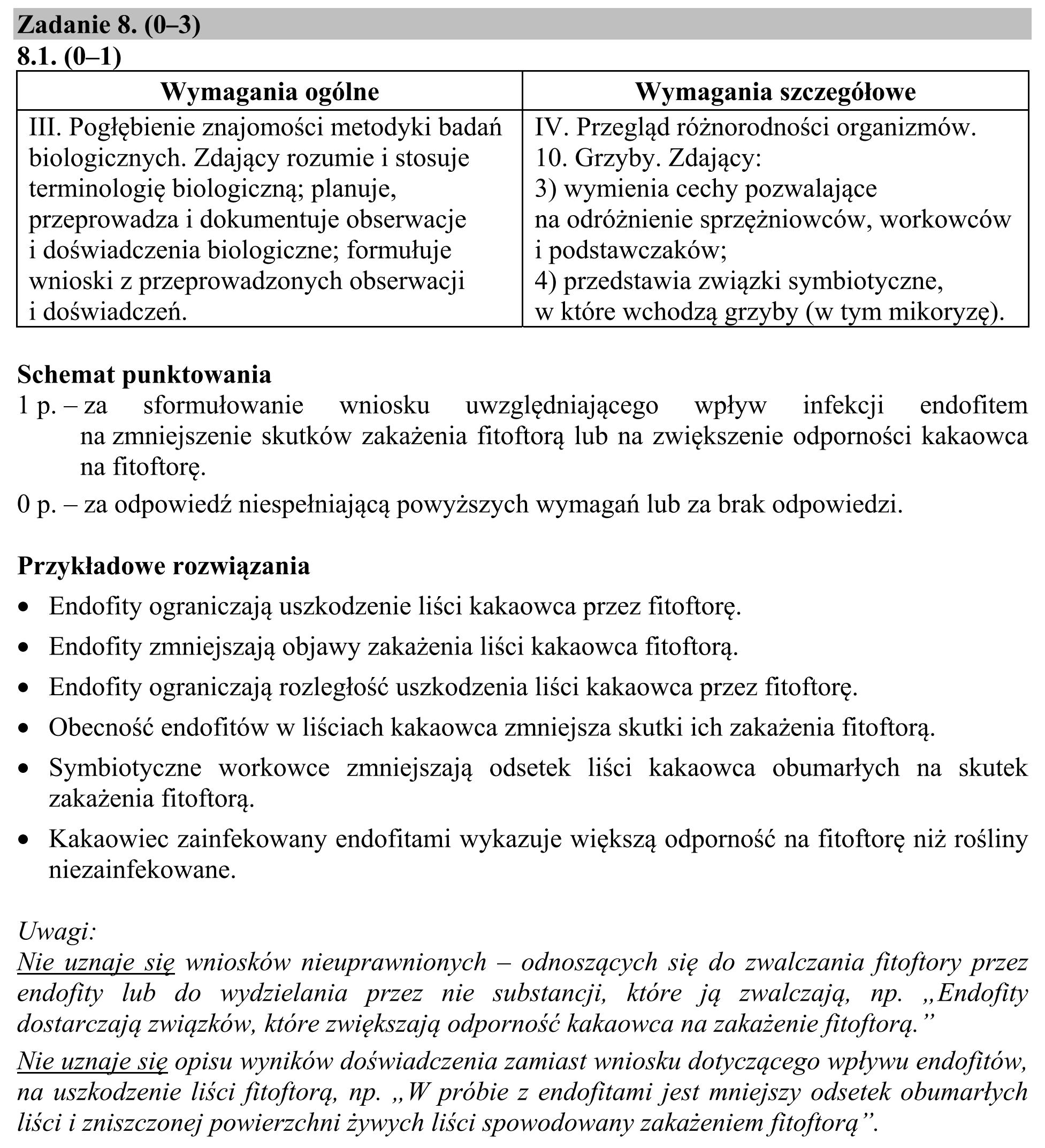 Matura, maj 2019, odpowiedź do zadania 8.1, fragment 1