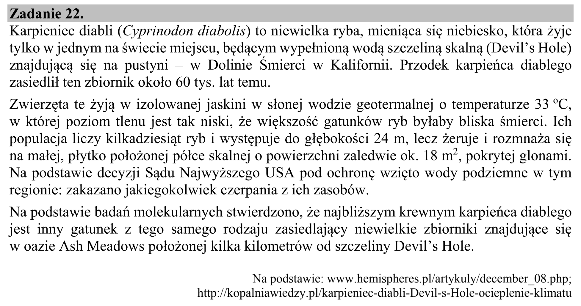 Matura, maj 2019, wstęp zadania 22