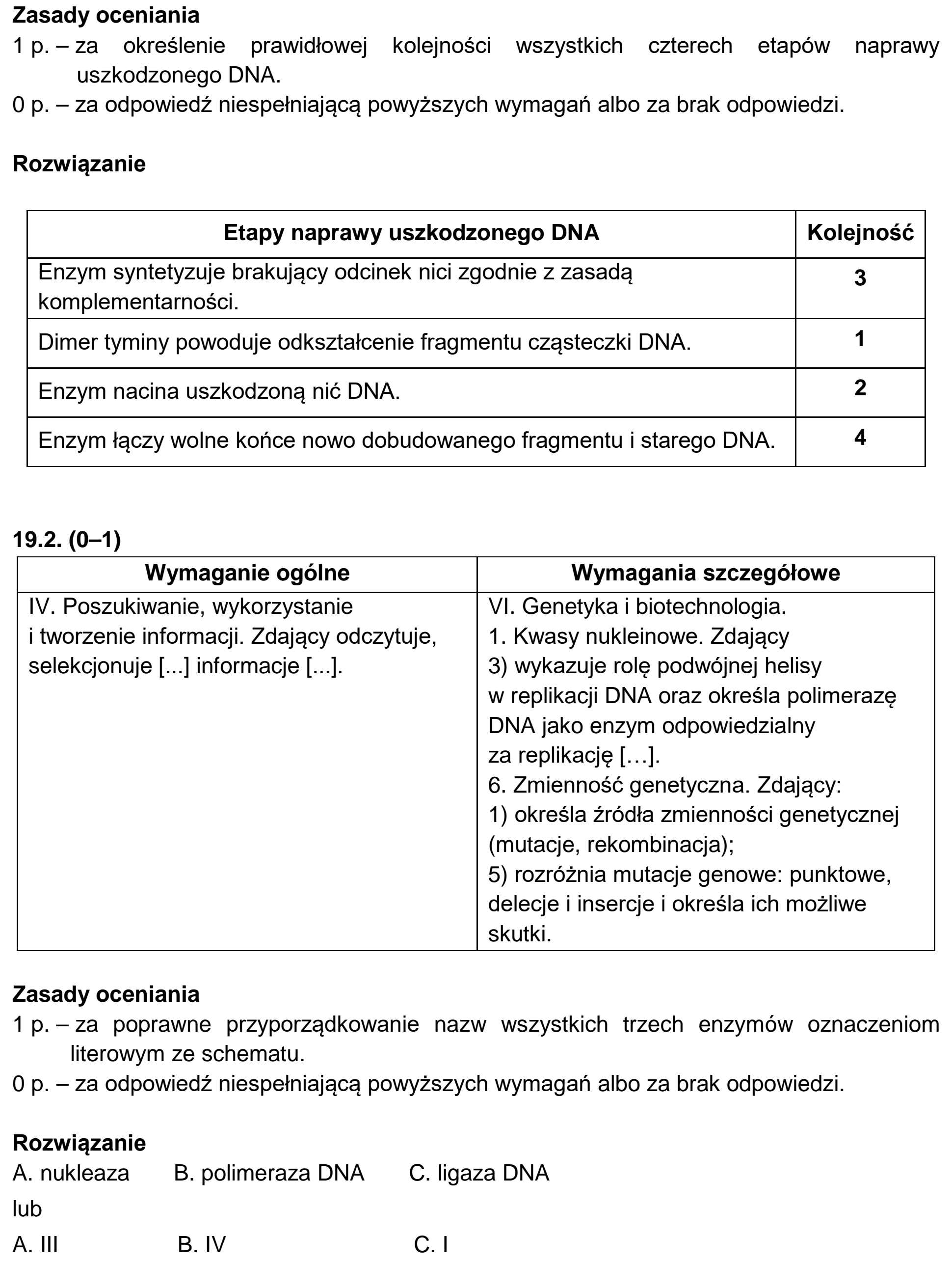 Matura, maj 2020, odpowiedź do zadania 19.1, fragment 1
