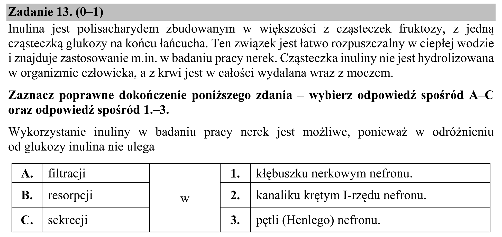 Matura, maj 2020, podgląd zadania 13