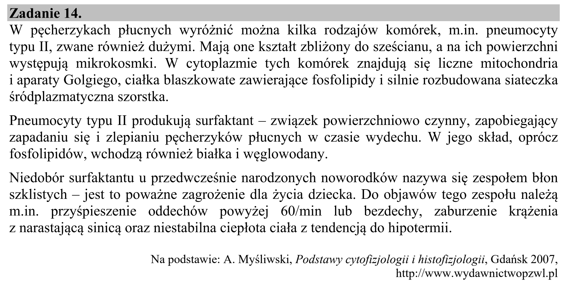 Matura, maj 2020, wstęp zadania 14