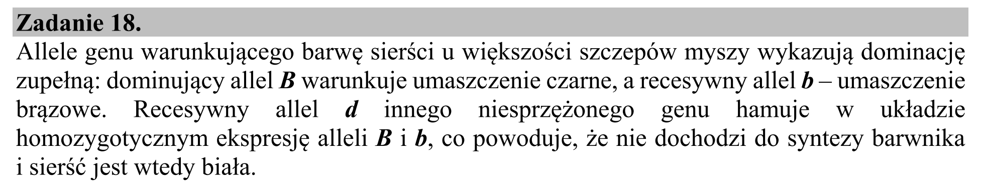 Matura, maj 2020, wstęp zadania 18