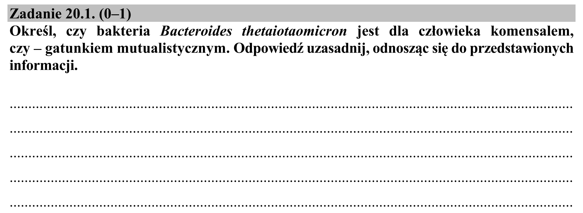 Matura, maj 2020, zadanie 20.1