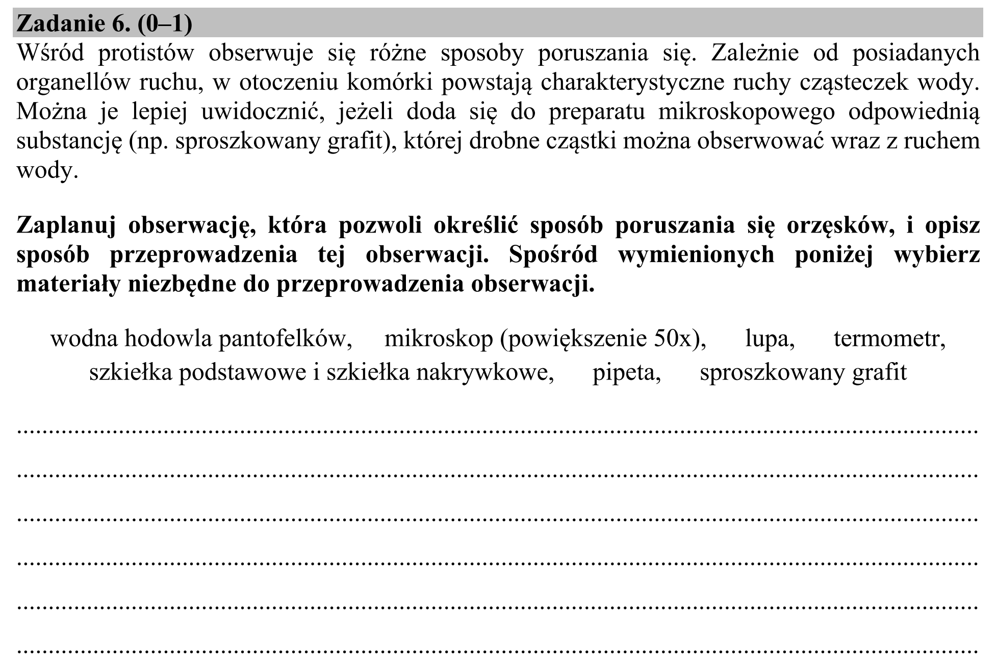Matura, maj 2020, podgląd zadania 6