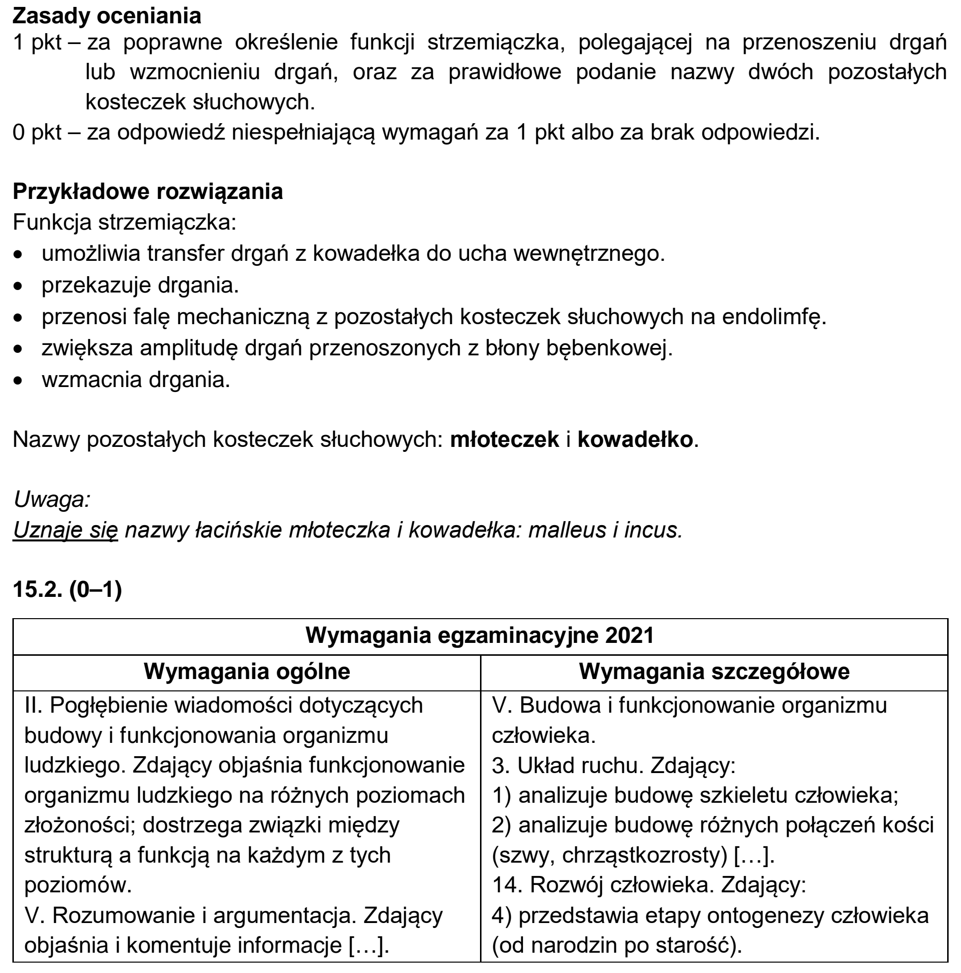 Matura, maj 2021, odpowiedź do zadania 15.1
