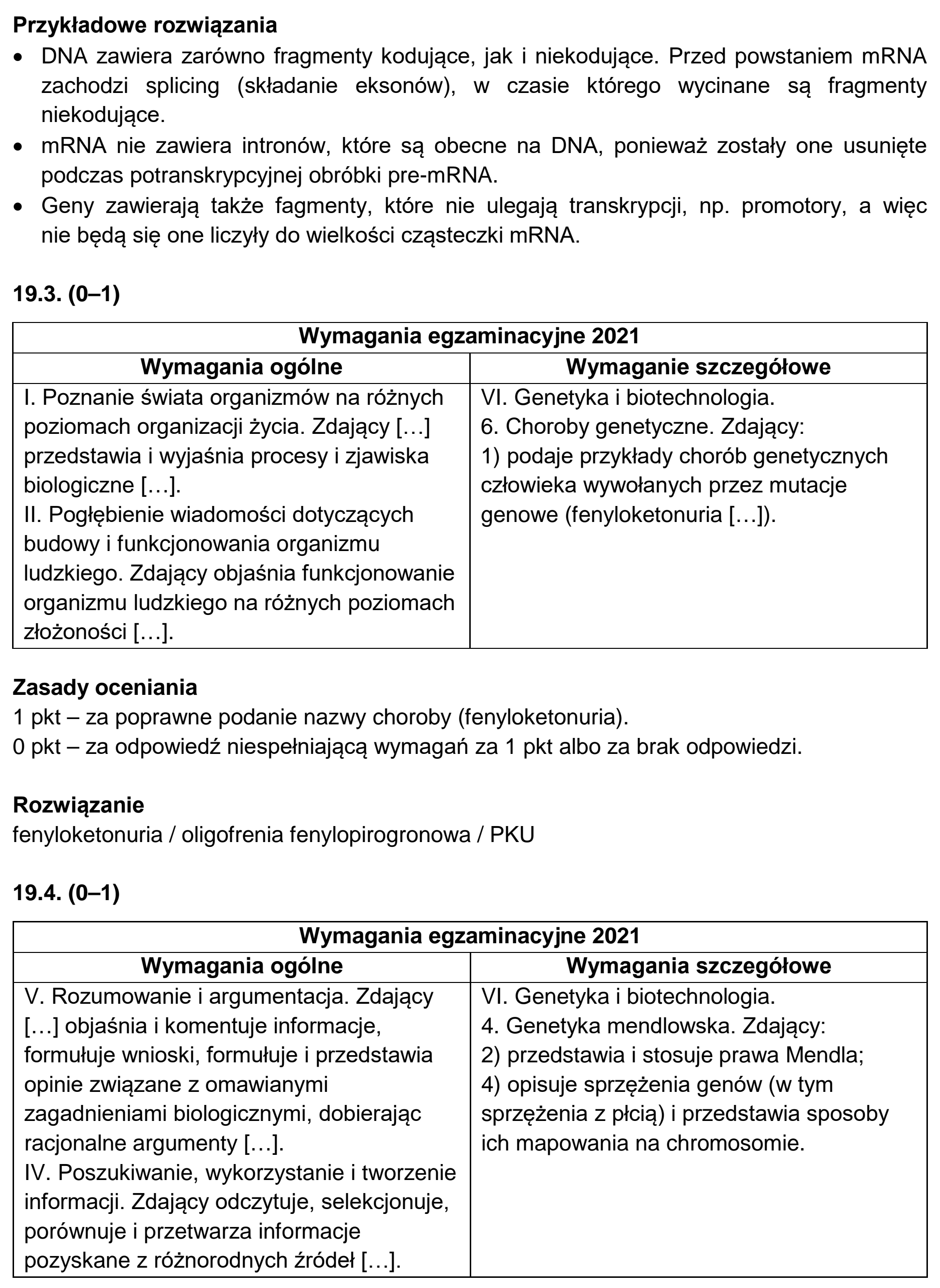 Matura, maj 2021, odpowiedź do zadania 19.1, fragment 2