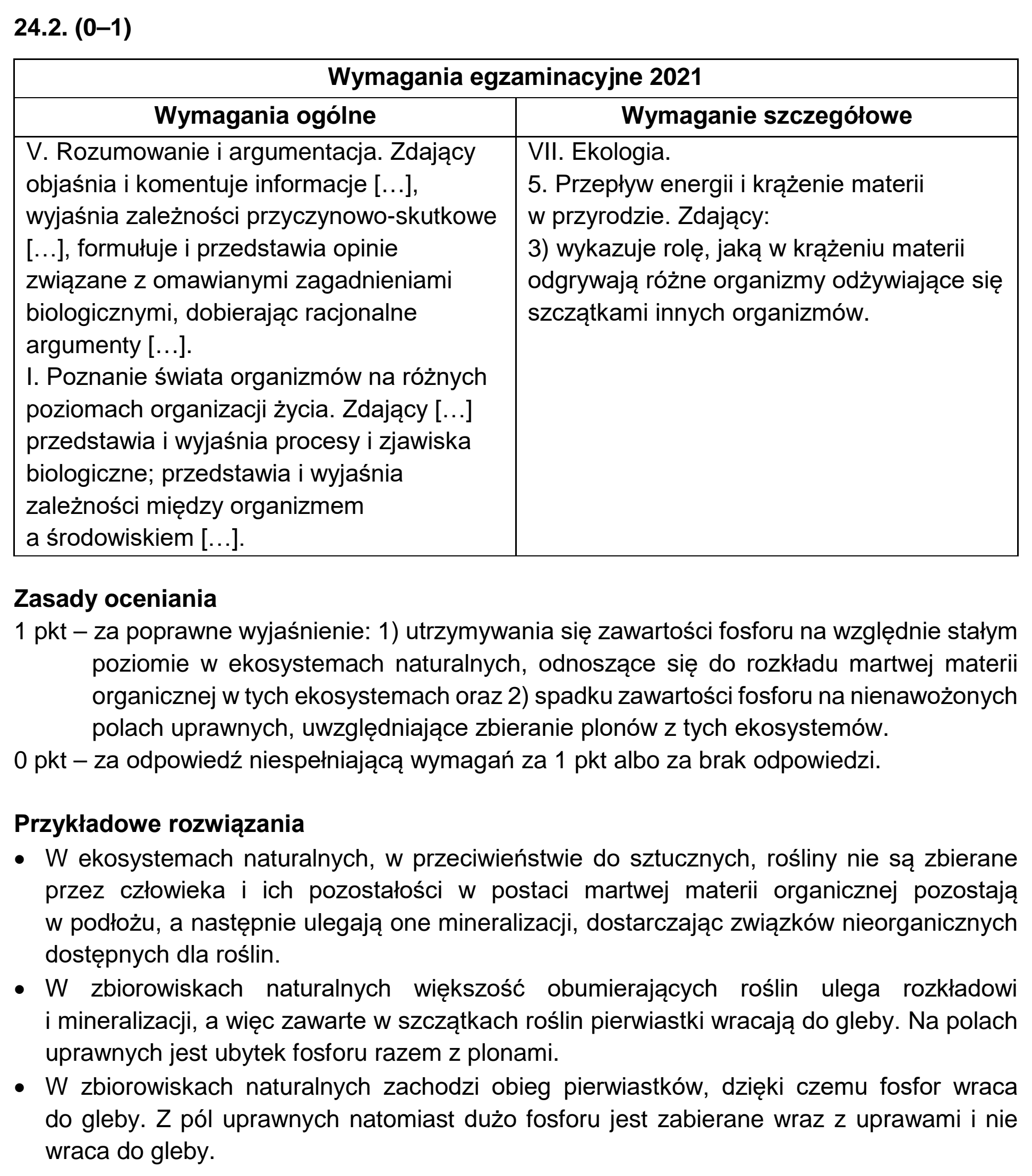Matura, maj 2021, odpowiedź do zadania 24.1, fragment 2