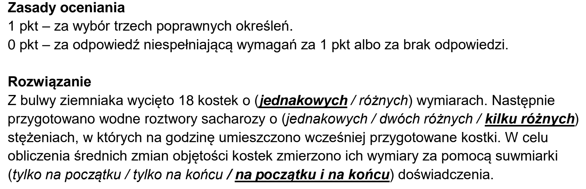Matura, maj 2022, odpowiedź do zadania 11.1