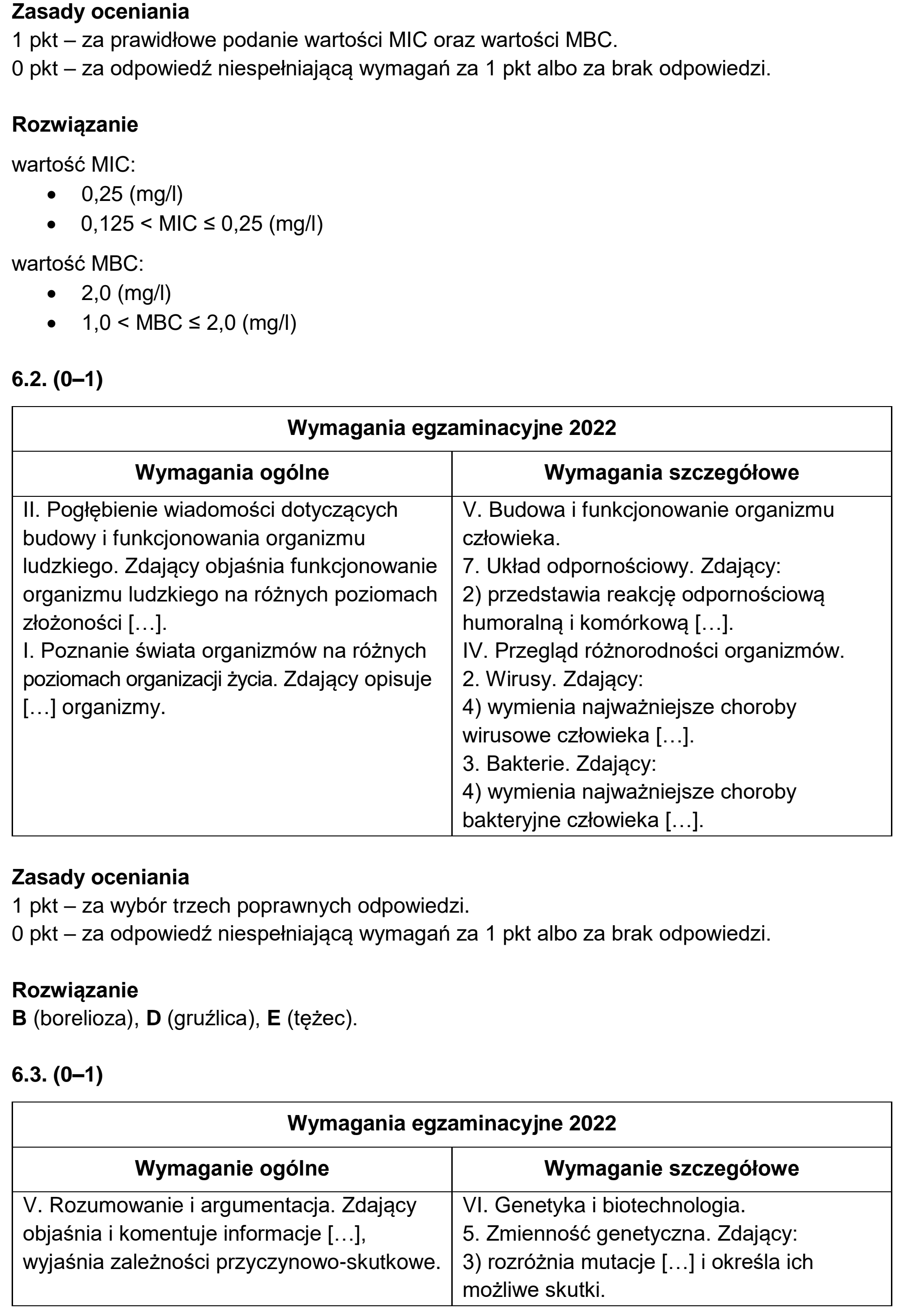 Matura, maj 2022, odpowiedź do zadania 6.1