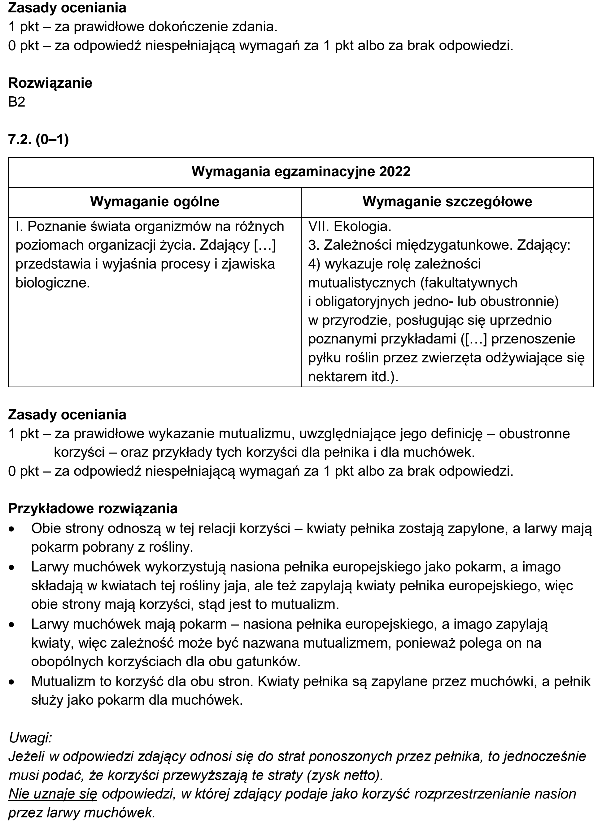 Matura, maj 2022, odpowiedź do zadania 7.1, fragment 1